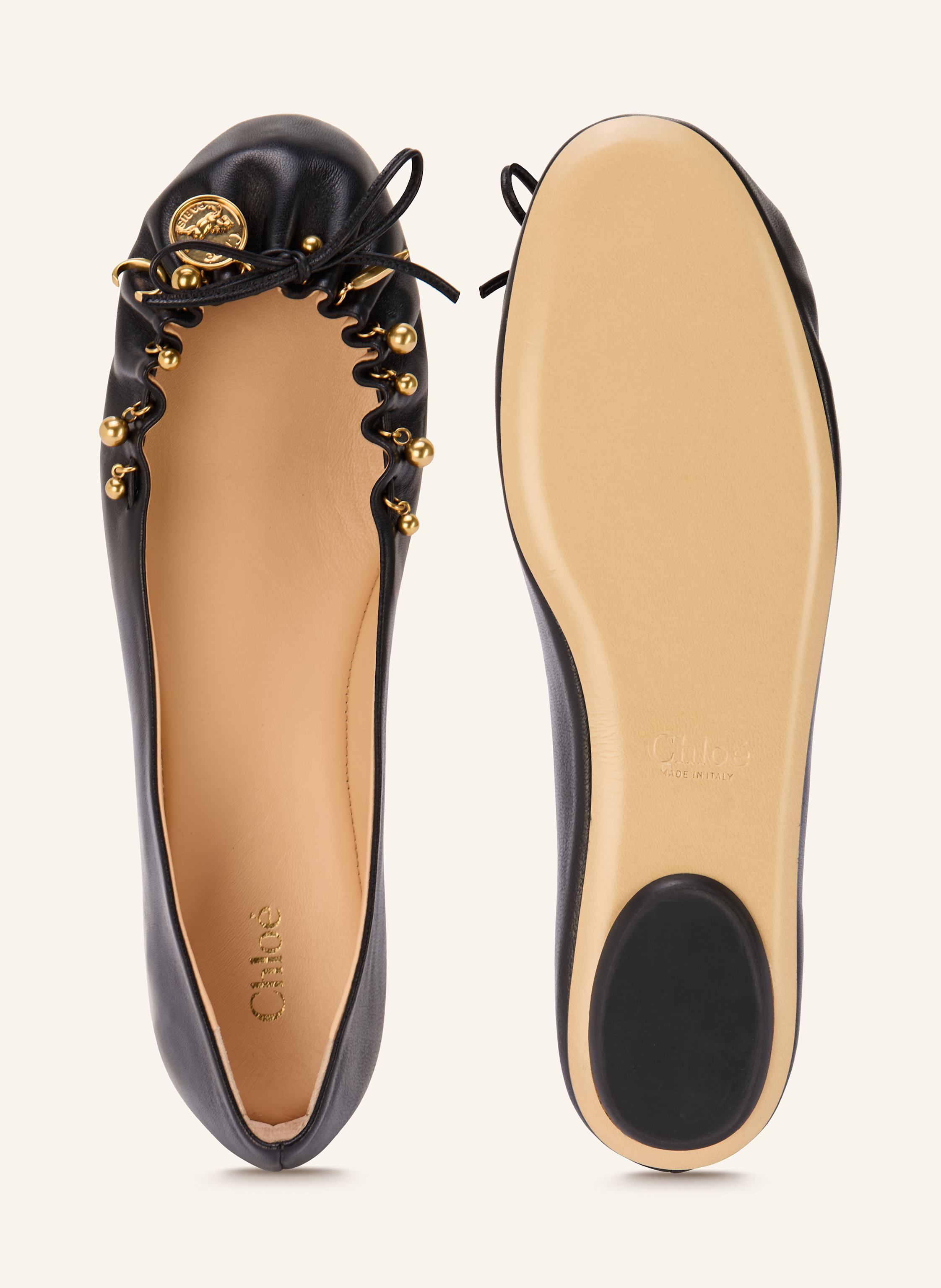 Thumbnail - Chloé Ballerinas Charms schwarz