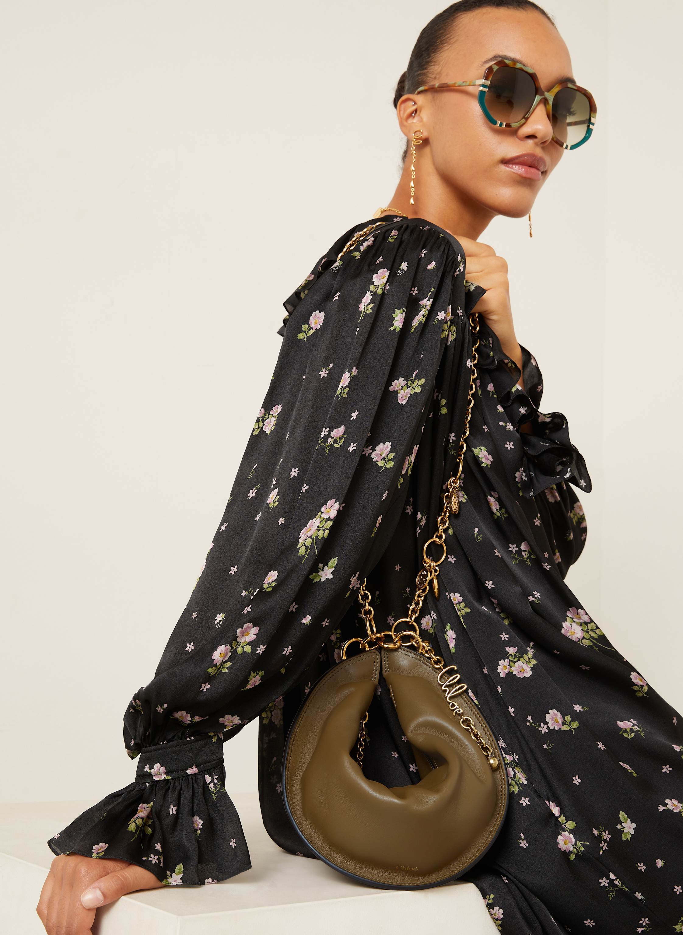 Thumbnail - Chloé Umhängetasche Icons gruen