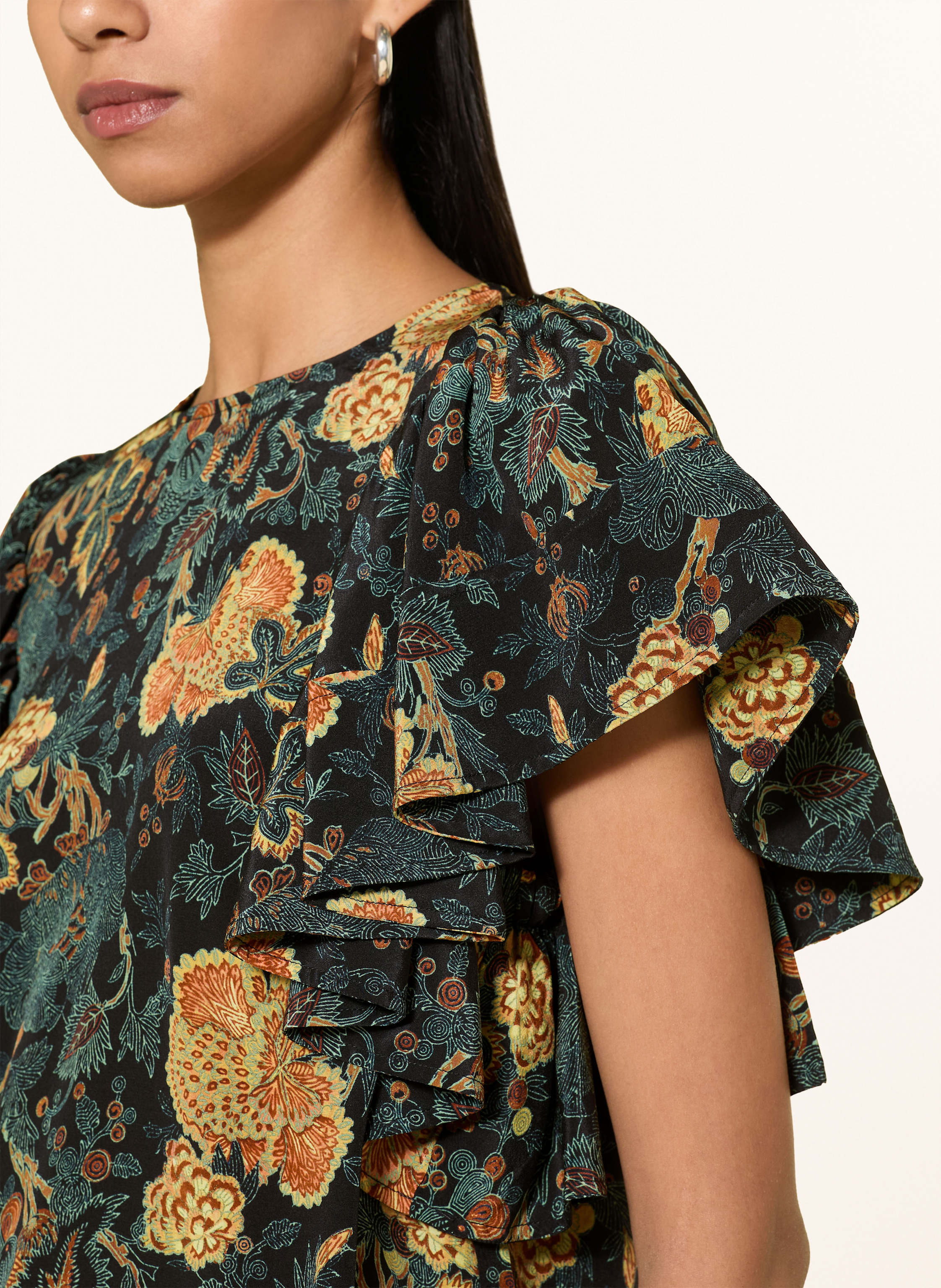 Thumbnail - Ulla Johnson Blusenshirt Lena Aus Seide schwarz