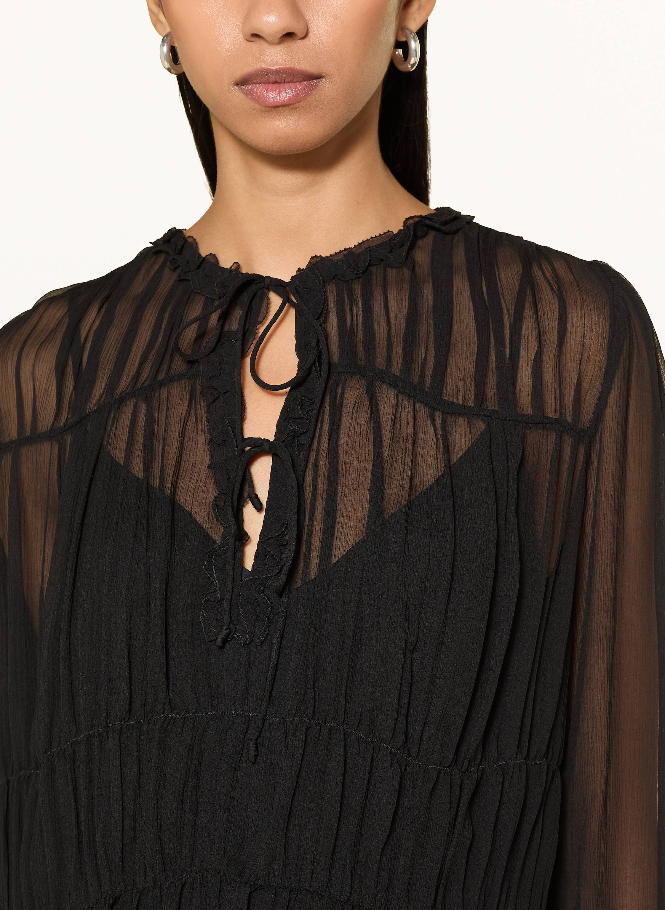 Thumbnail - Ulla Johnson Blusenshirt Robbie Aus Seide schwarz