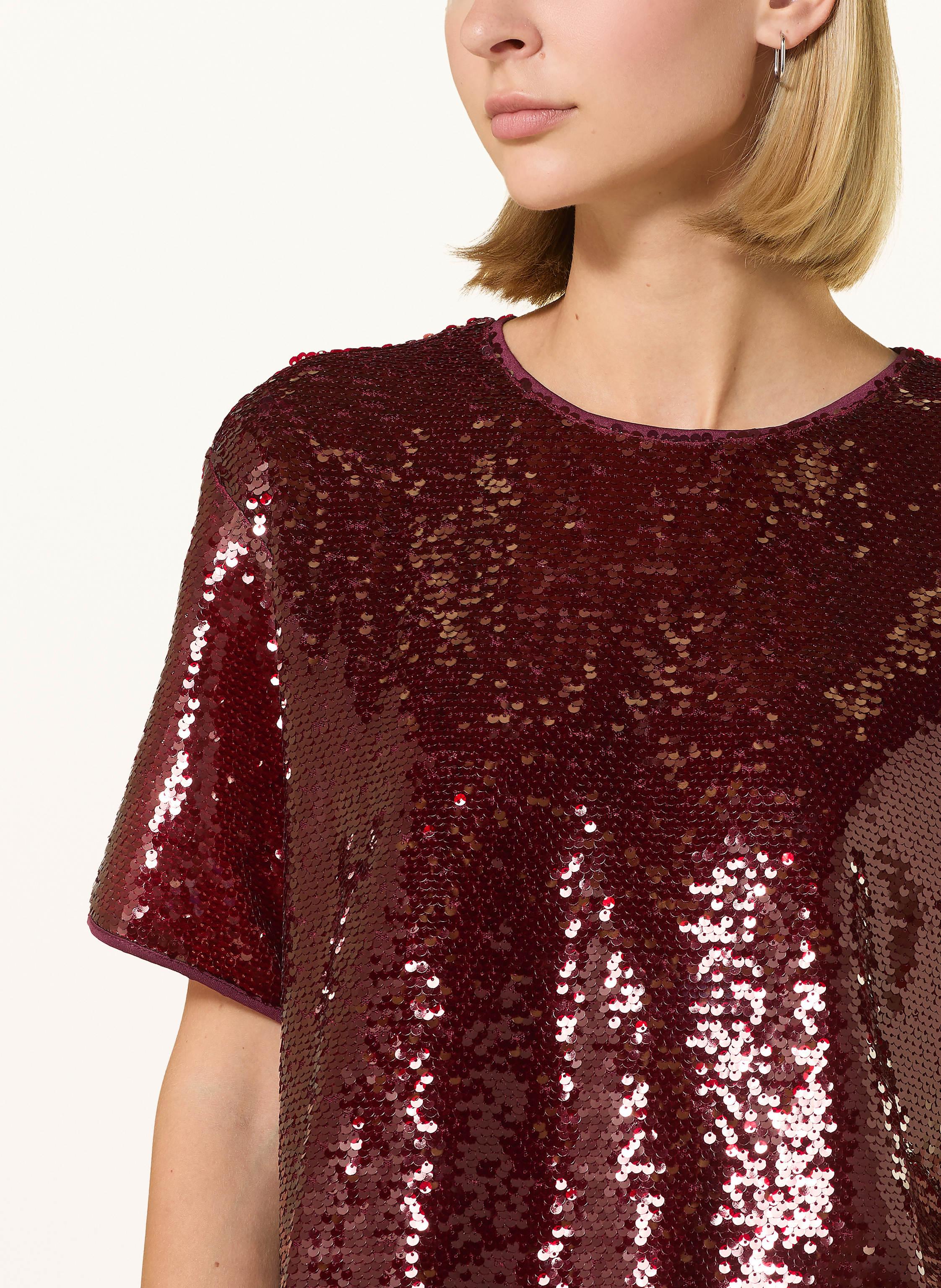 Thumbnail - Darling Harbour T-Shirt Mit Pailletten rot