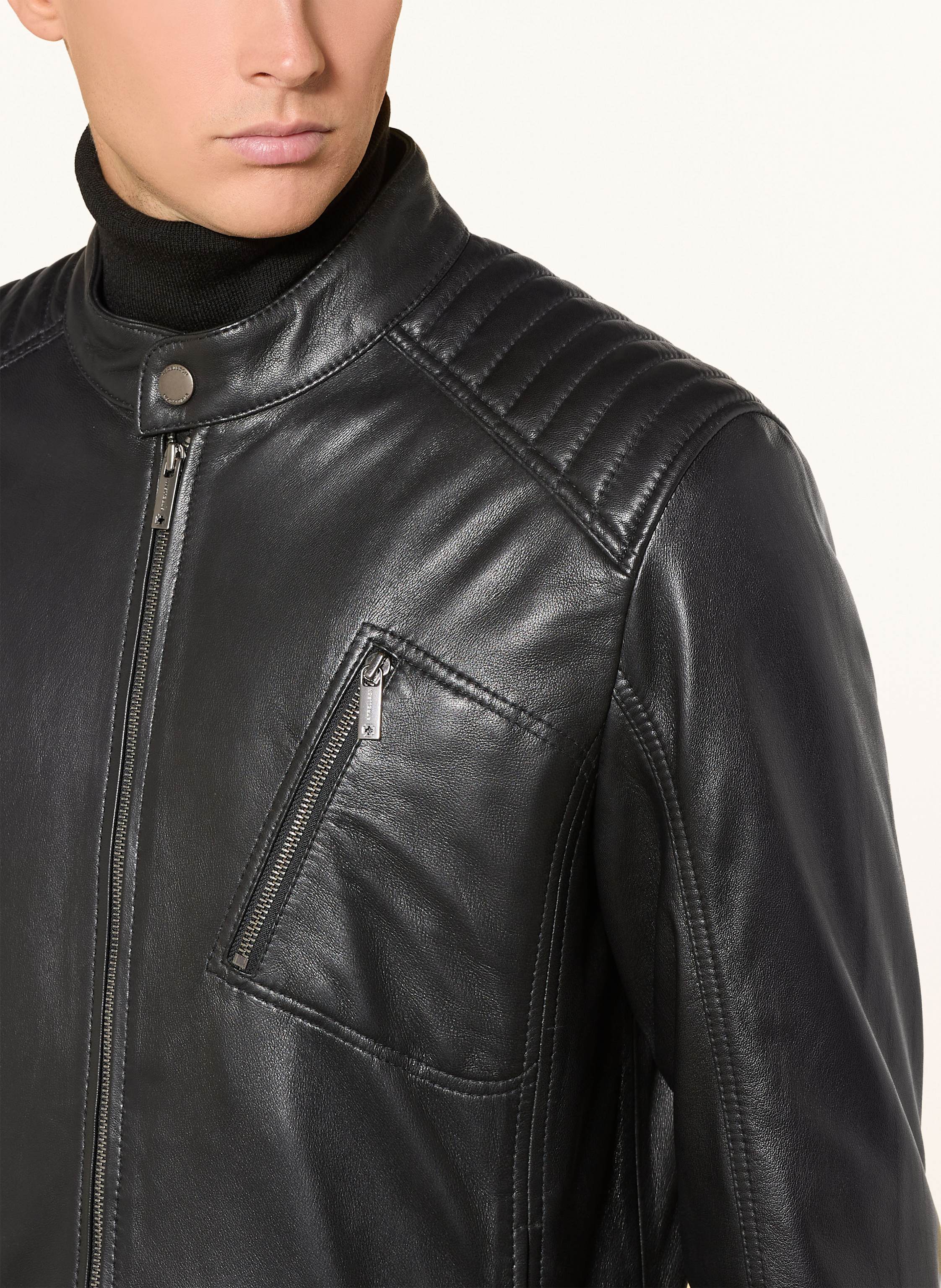 Thumbnail - Strellson Lederjacke schwarz