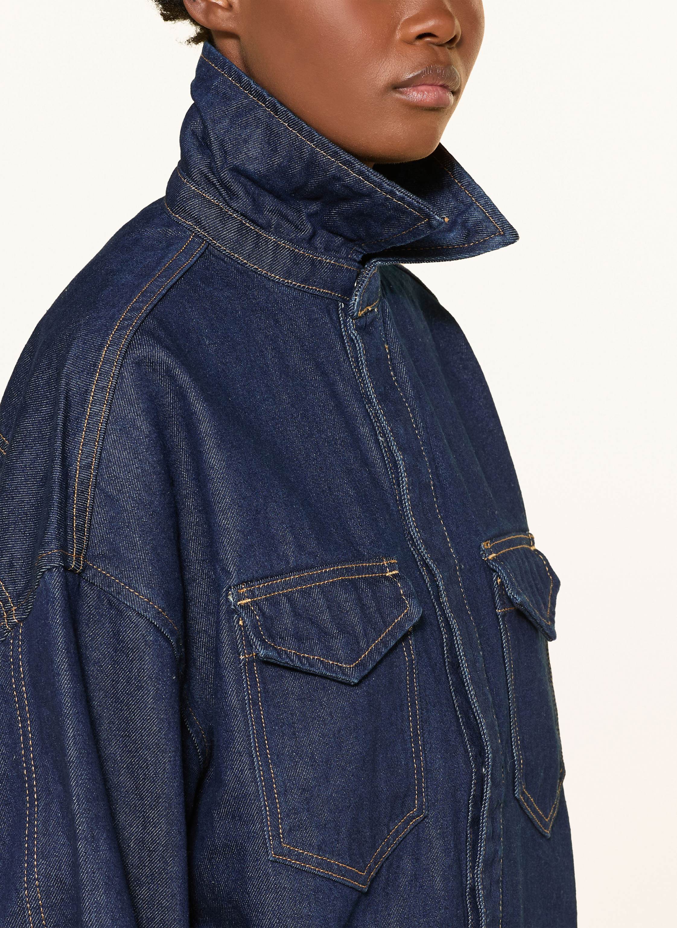 Thumbnail - Eb Denim Jeansbluse Daniele blau