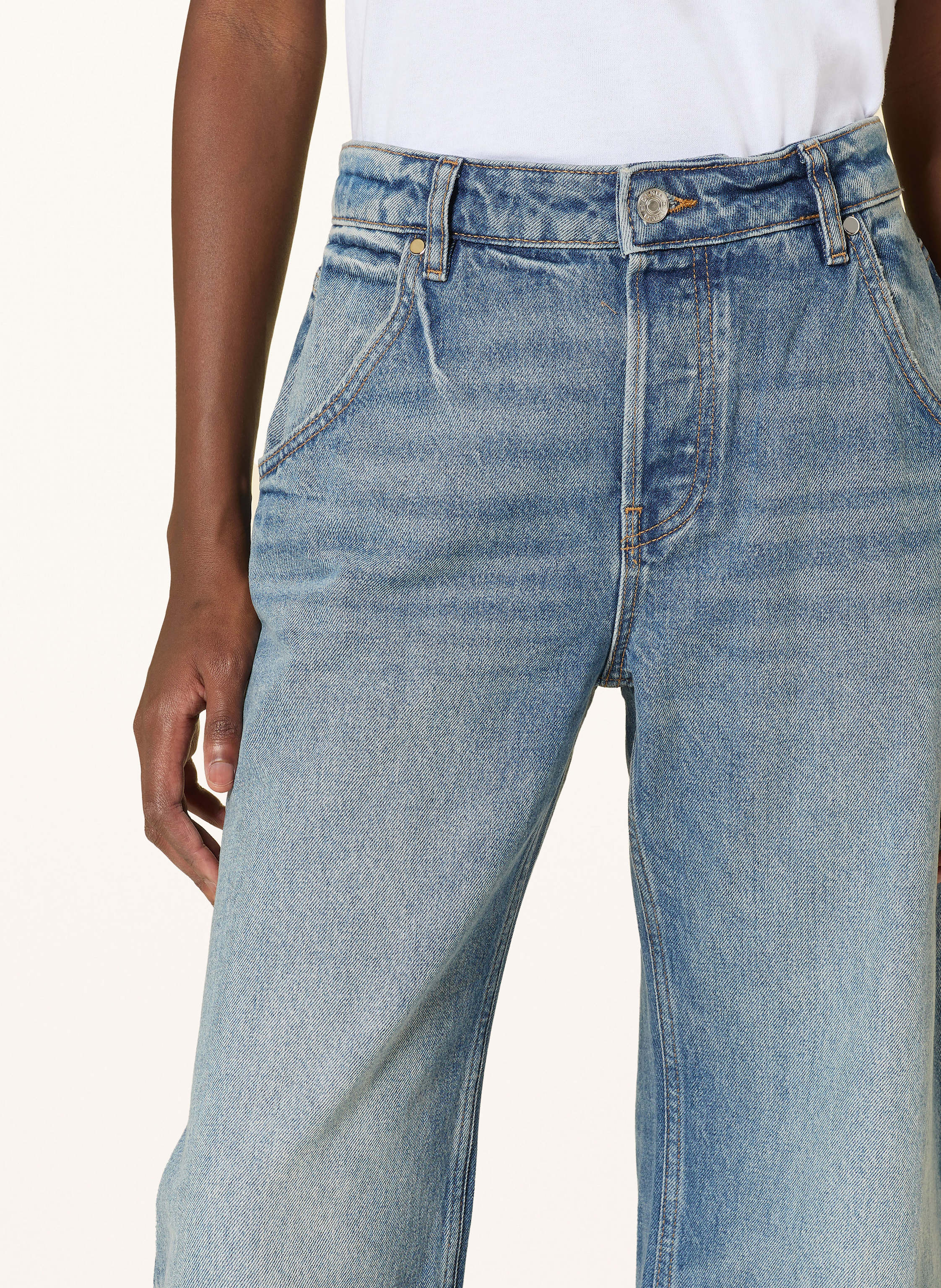 Thumbnail - Eb Denim Barrel Jeans Enzo Cropped blau