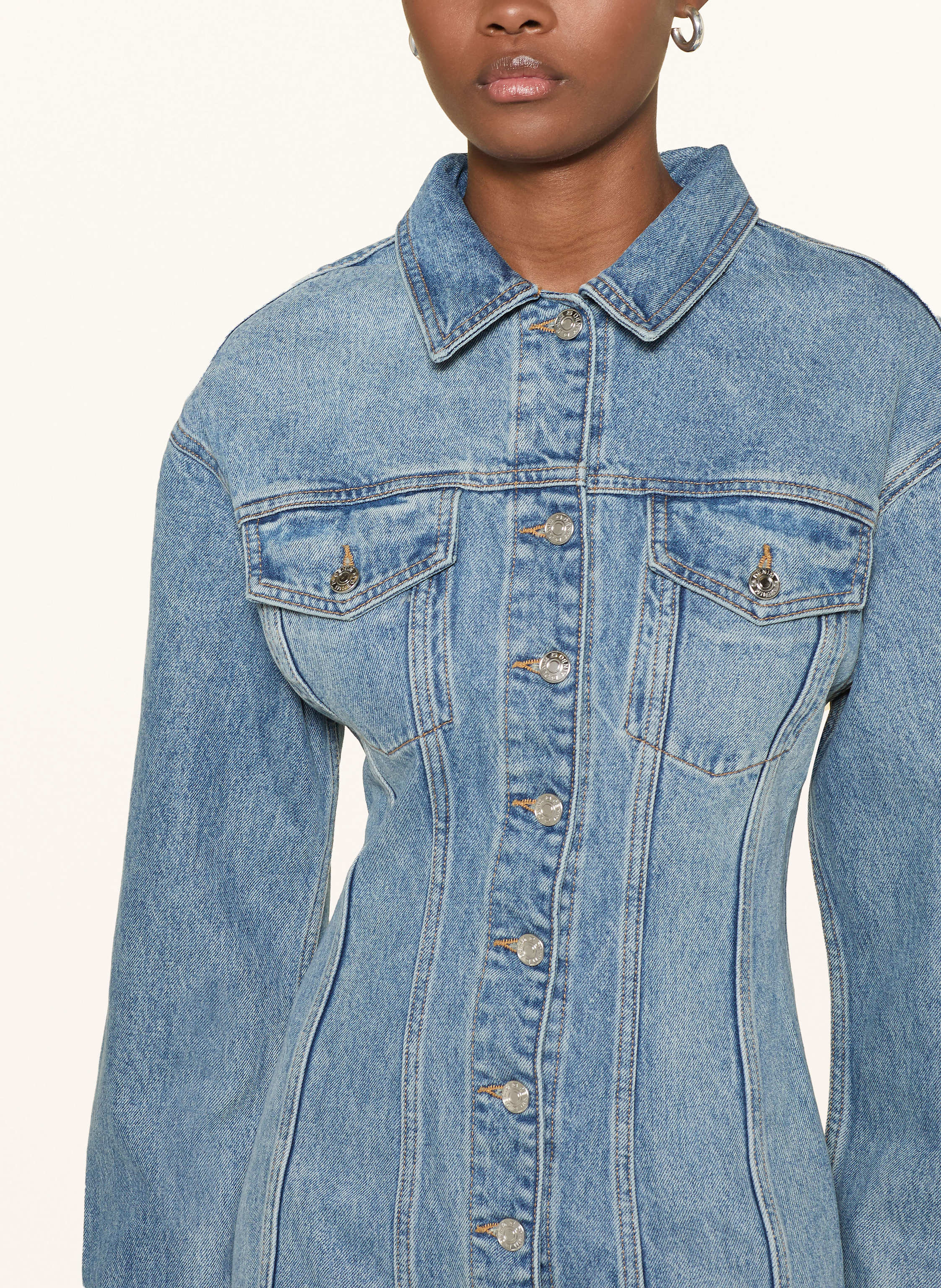 Thumbnail - Eb Denim Jeanskleid Luca blau