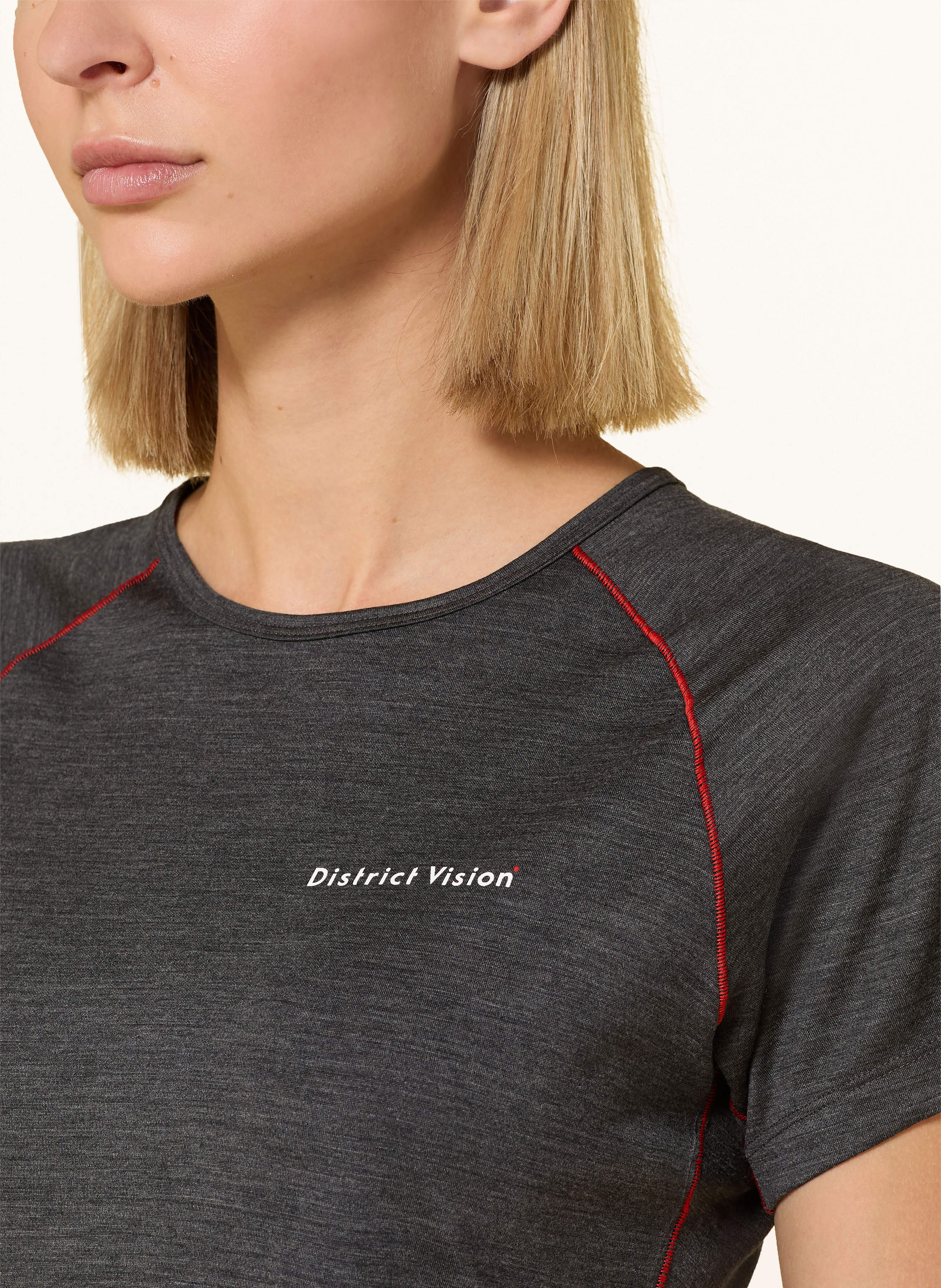 Thumbnail - District Vision T-Shirt Merino Aus Merinowolle grau