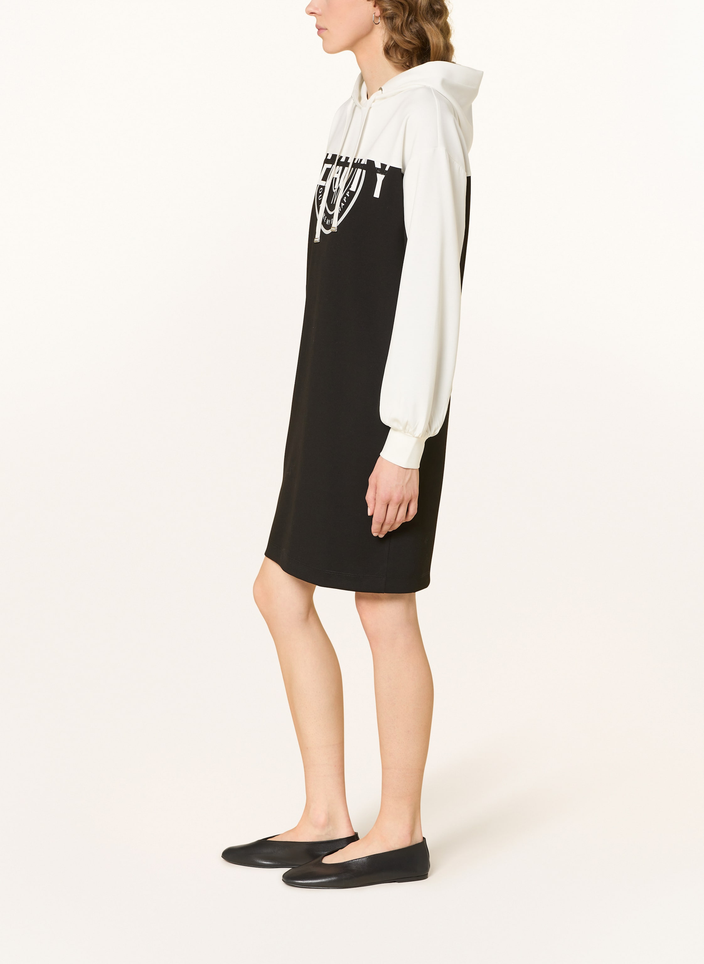 Thumbnail - Monari Sweatkleid Mit Schmucksteinen schwarz