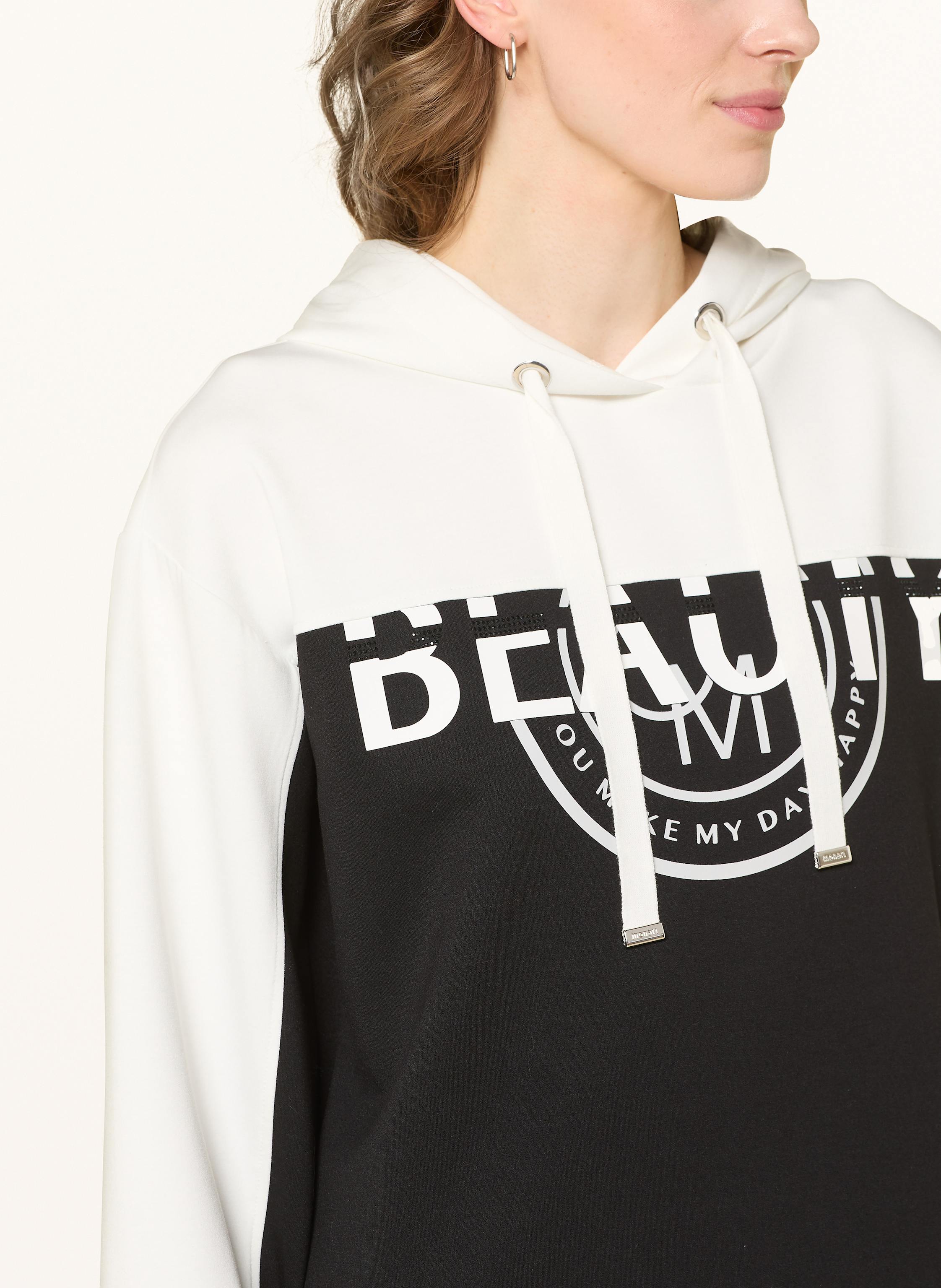 Thumbnail - Monari Sweatkleid Mit Schmucksteinen schwarz