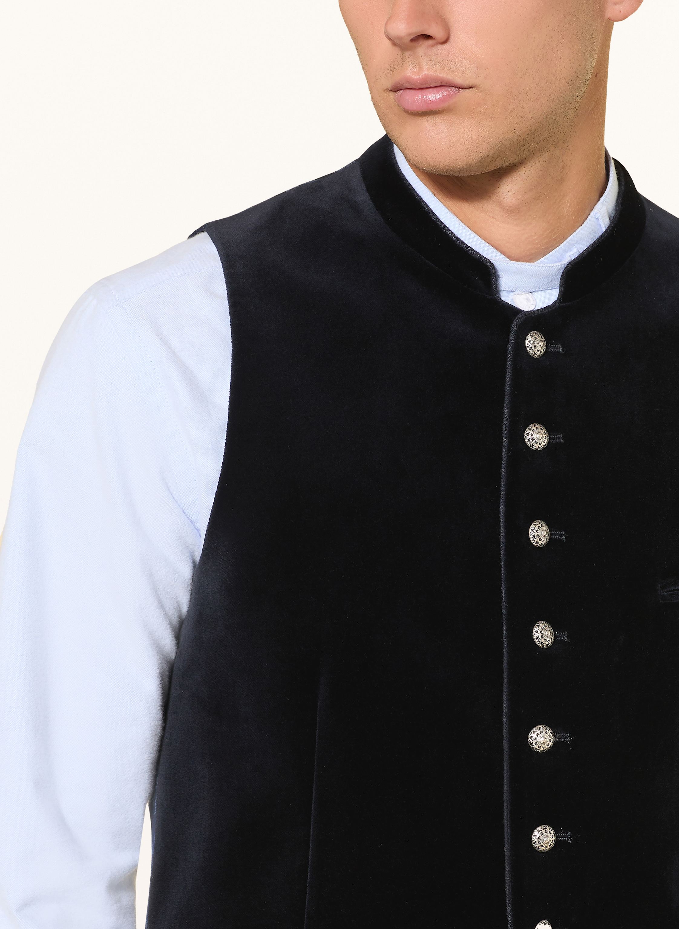 Thumbnail - Grasegger Trachtenweste Kreuzer blau