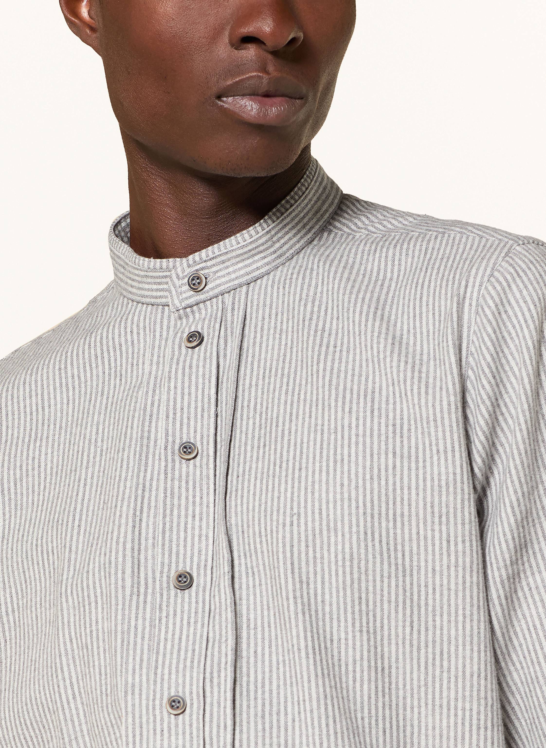 Thumbnail - Grasegger Trachtenhemd Kissing Regular Fit Aus Flanell Mit Stehkragen grau