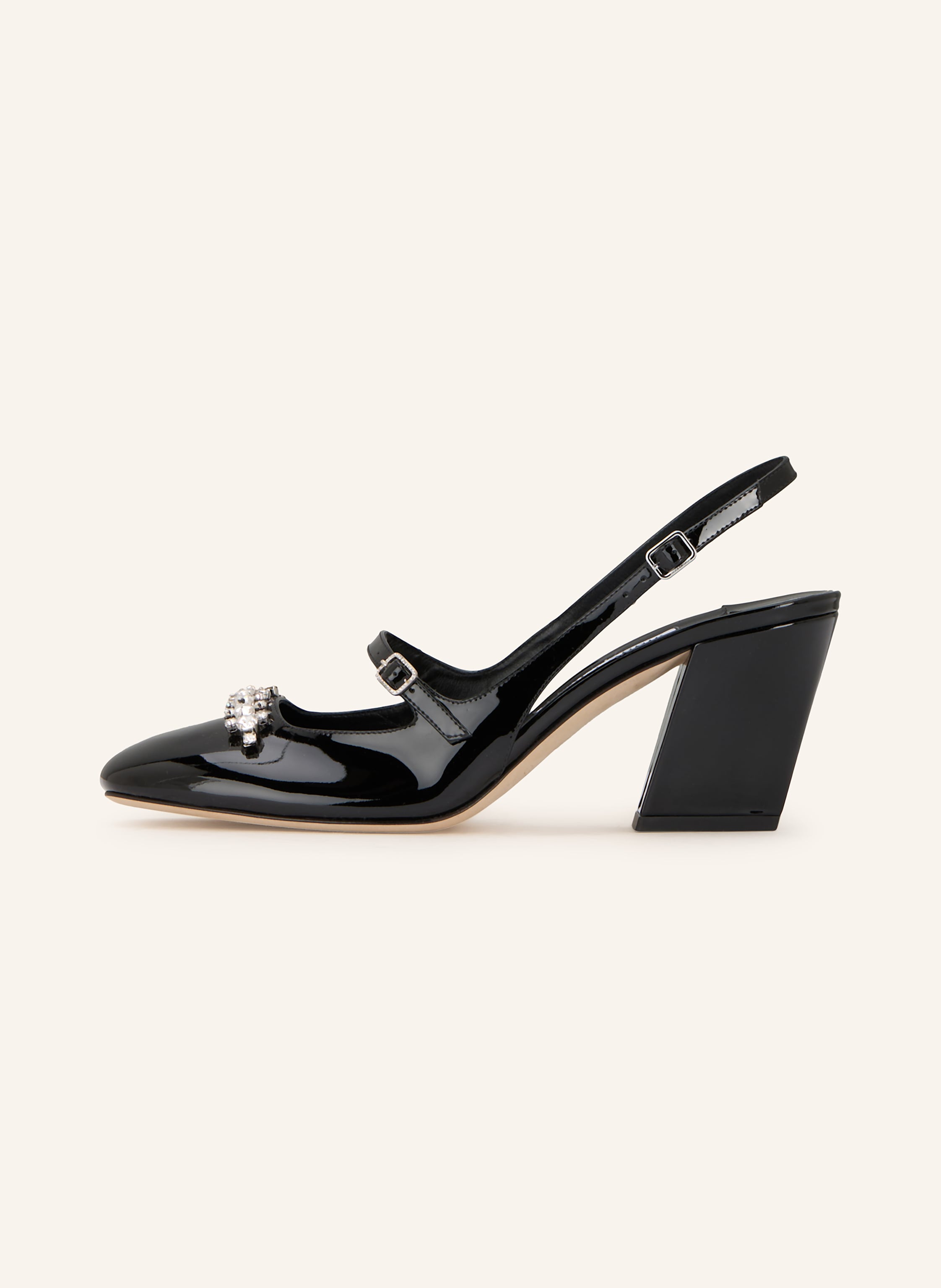 Thumbnail - Jimmy Choo Mary-Jane-Pumps Belinda Mit Schmucksteinen schwarz