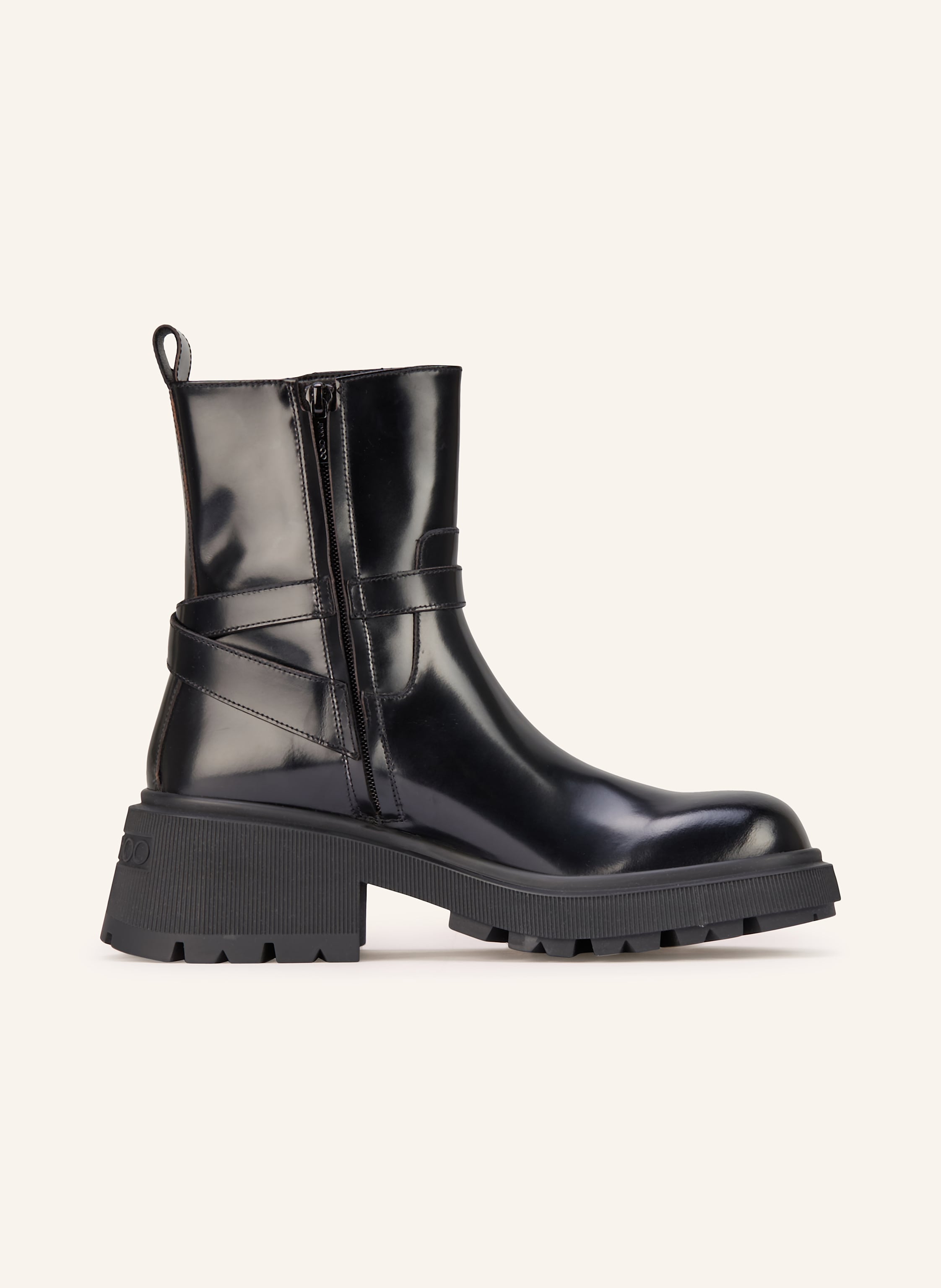 Thumbnail - Jimmy Choo Biker Boots Conny Flat schwarz