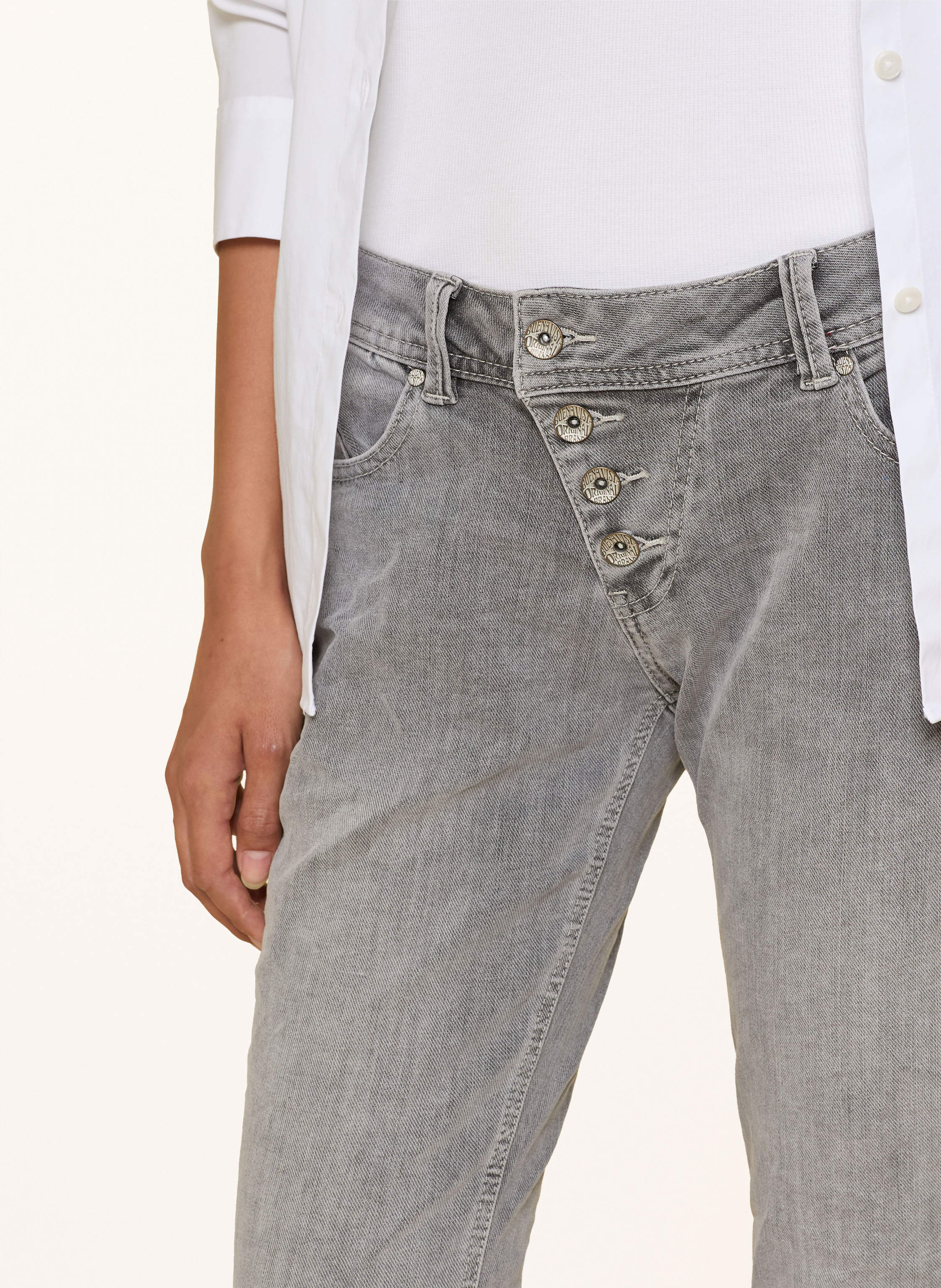 Thumbnail - Buena Vista Jeans Malibu Cropped grau