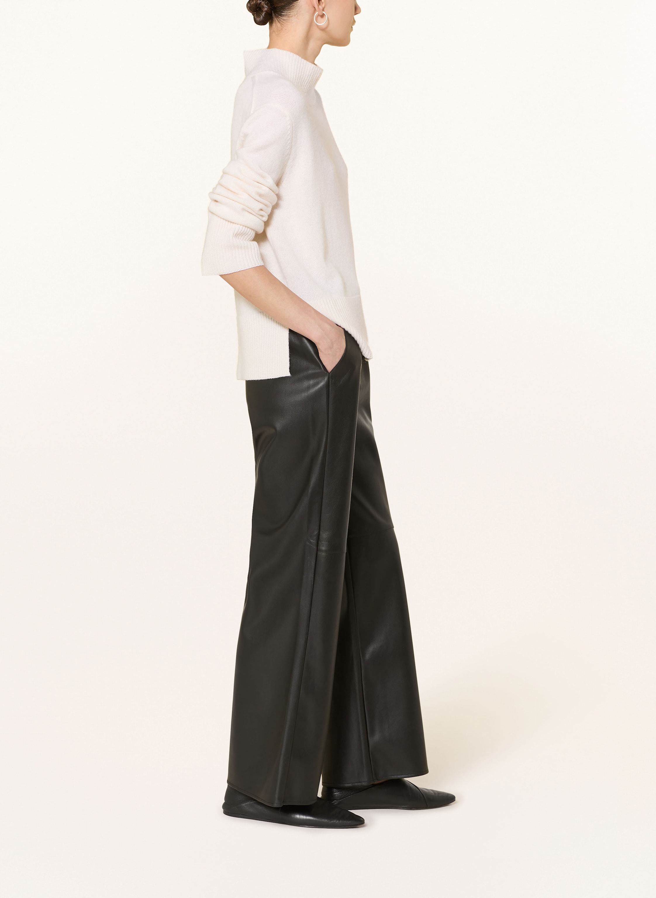 Thumbnail - Monari Hose In Lederoptik schwarz