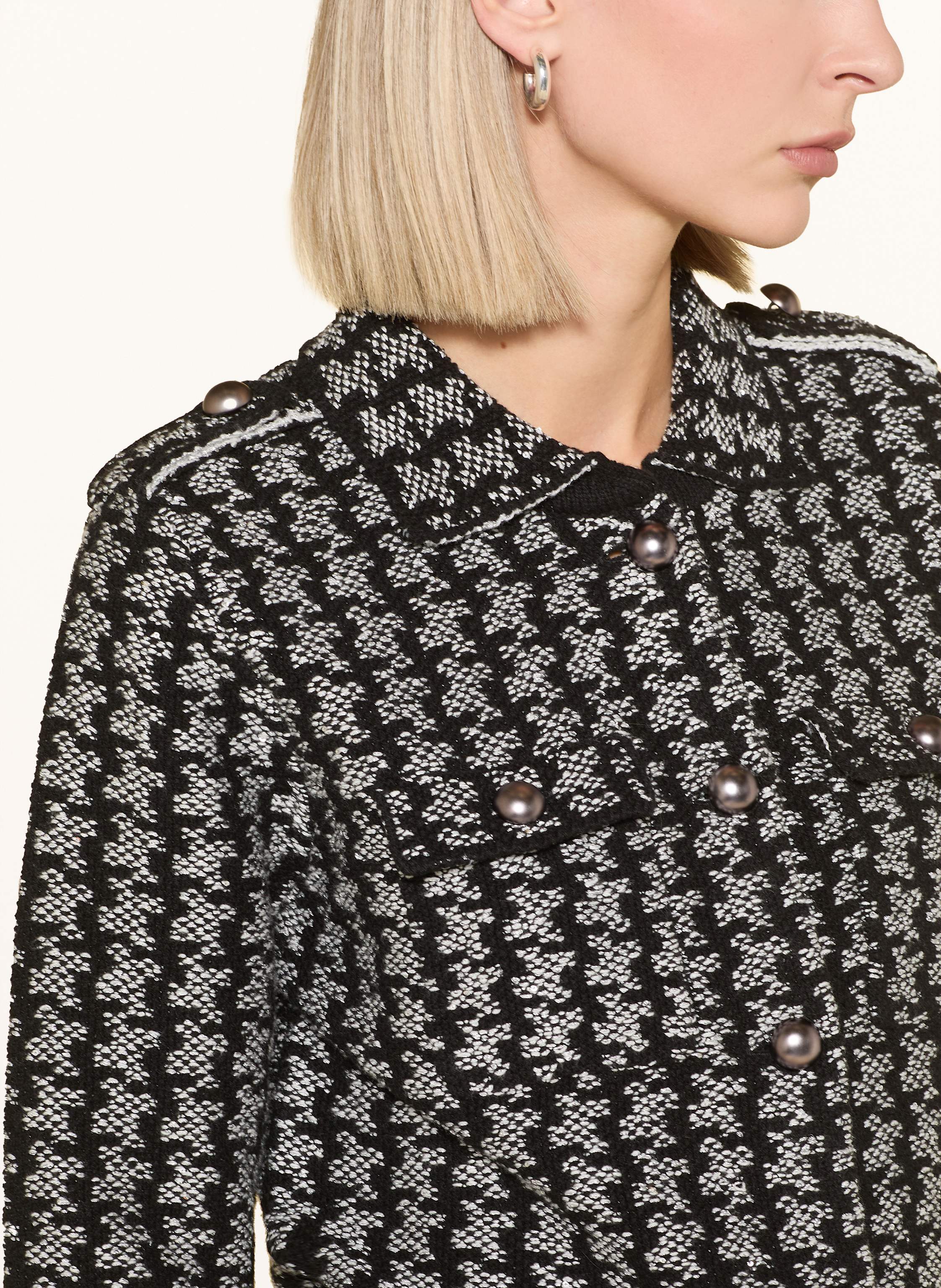 Thumbnail - Monari Kastenjacke Mit Pailletten grau