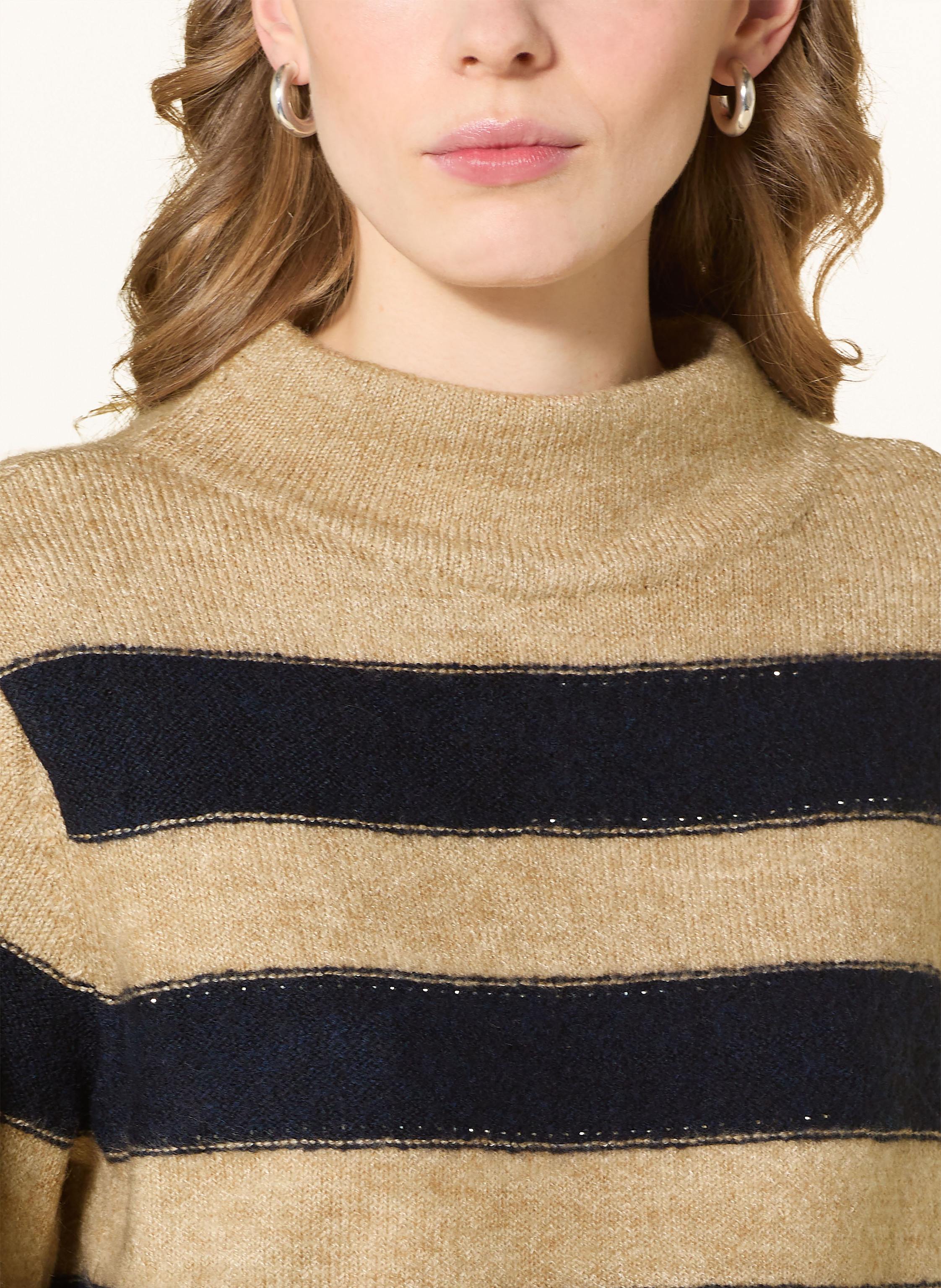 Thumbnail - Monari Pullover Mit Schmucksteinen grau
