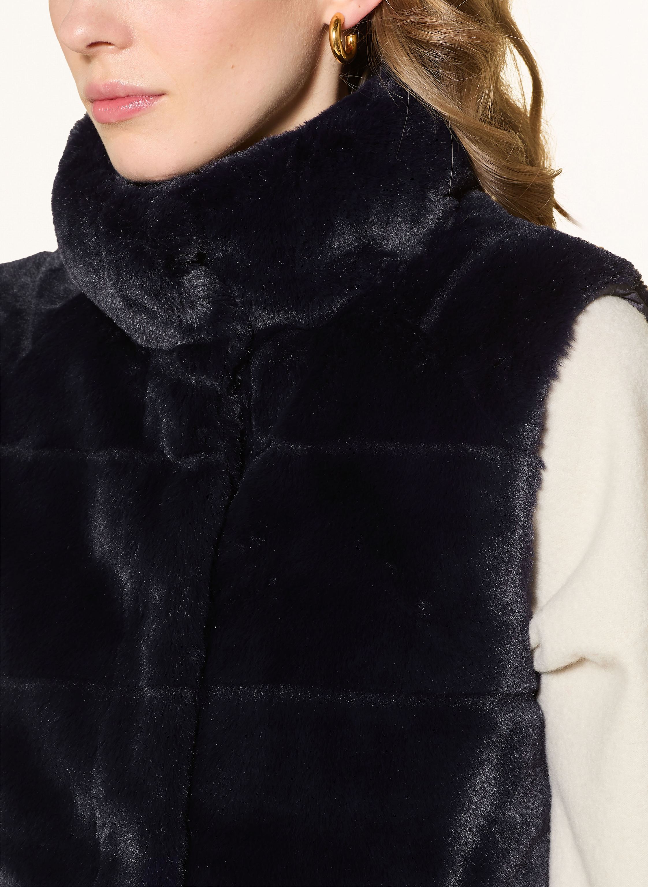 Thumbnail - Monari Kunstfell-Weste blau