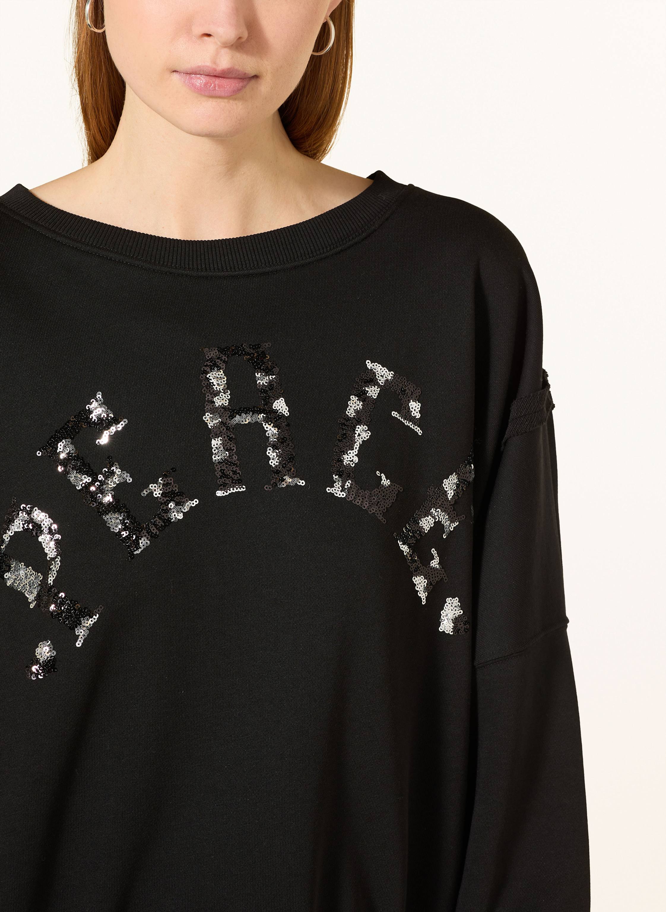 Thumbnail - Miss Goodlife Sweatshirt Mit Pailletten schwarz