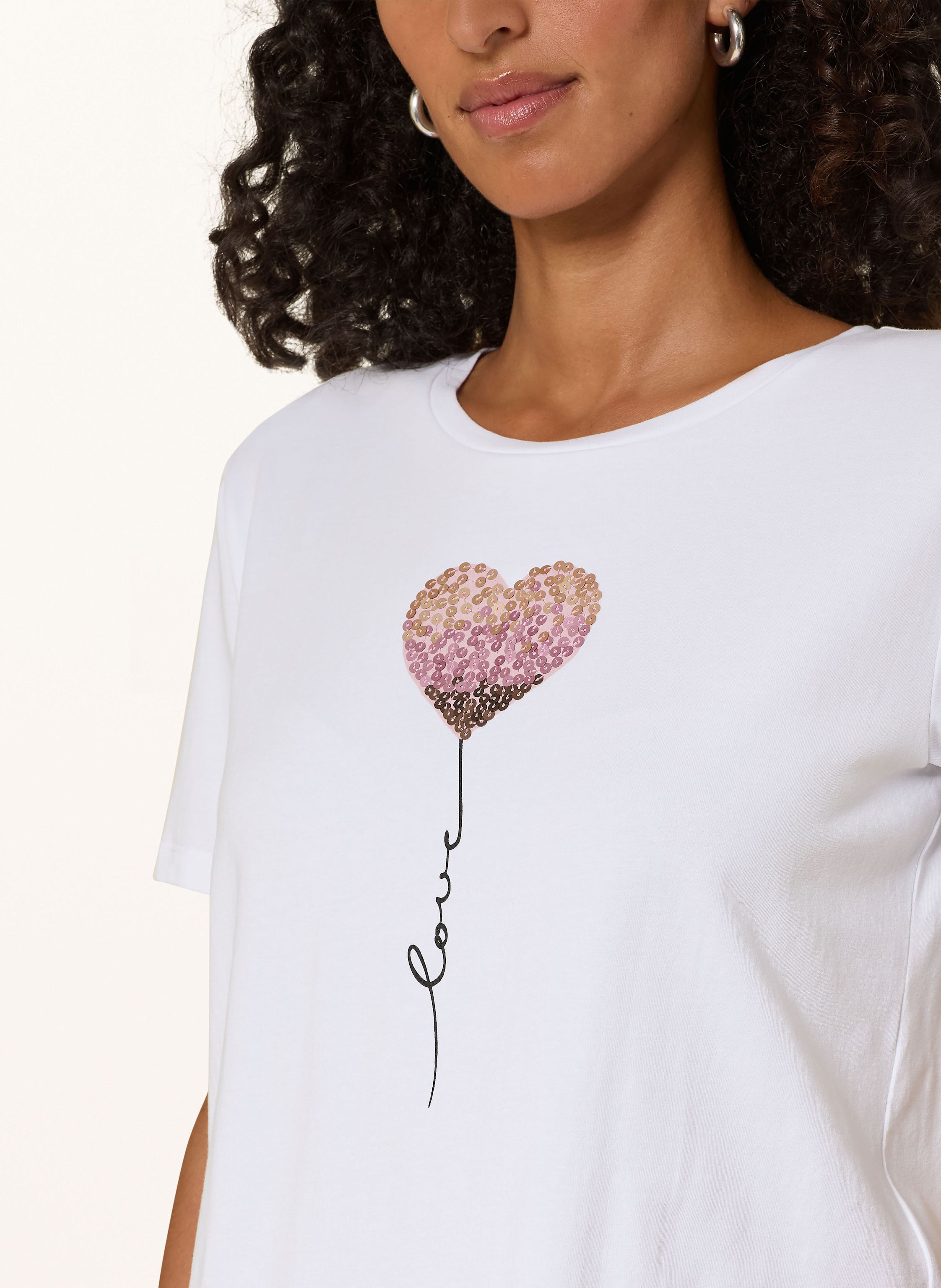 Thumbnail - More & More T-Shirt Mit Pailletten weiss