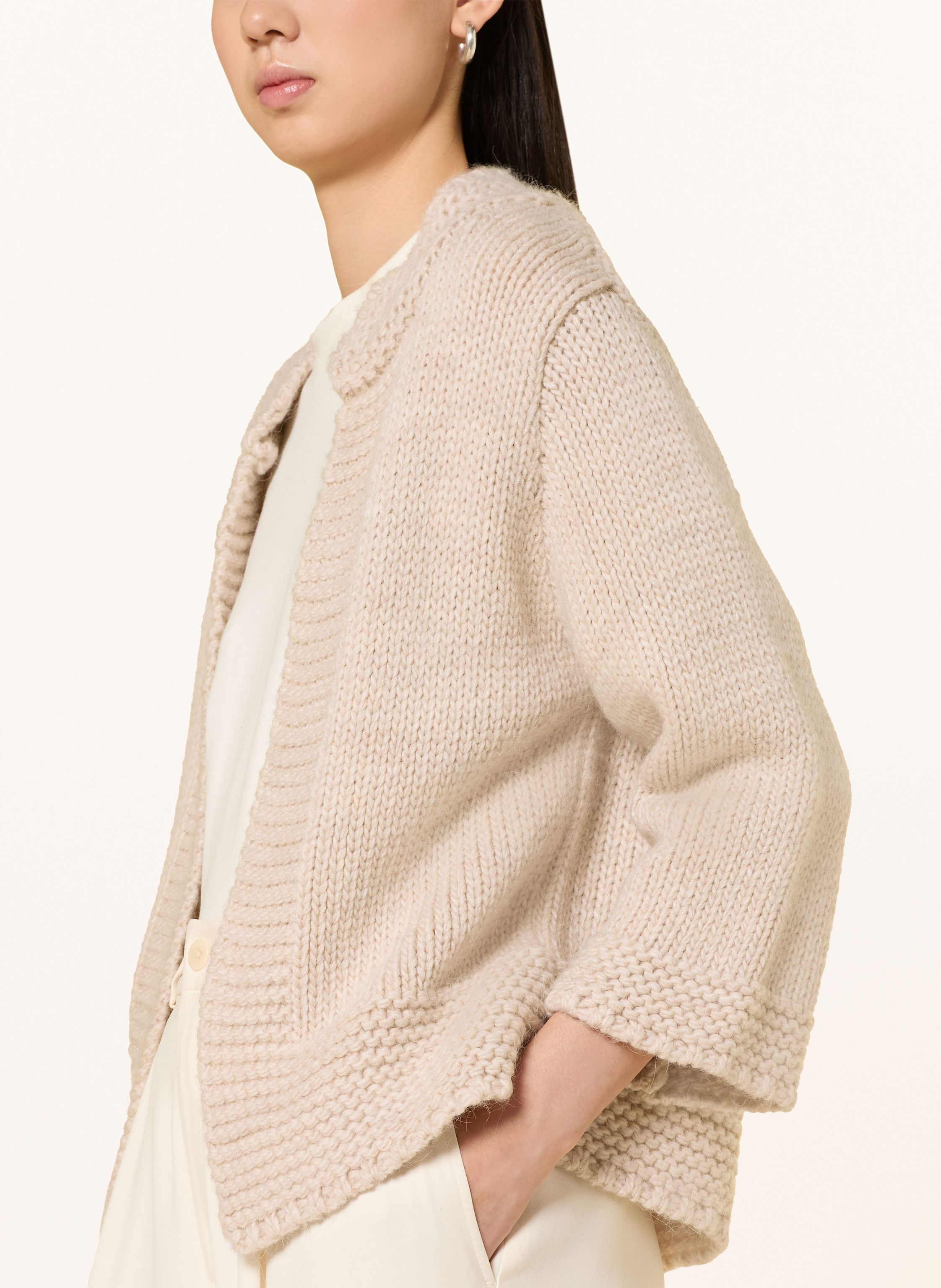 Thumbnail - More & More Strickhülle Mit 3/4-Arm beige