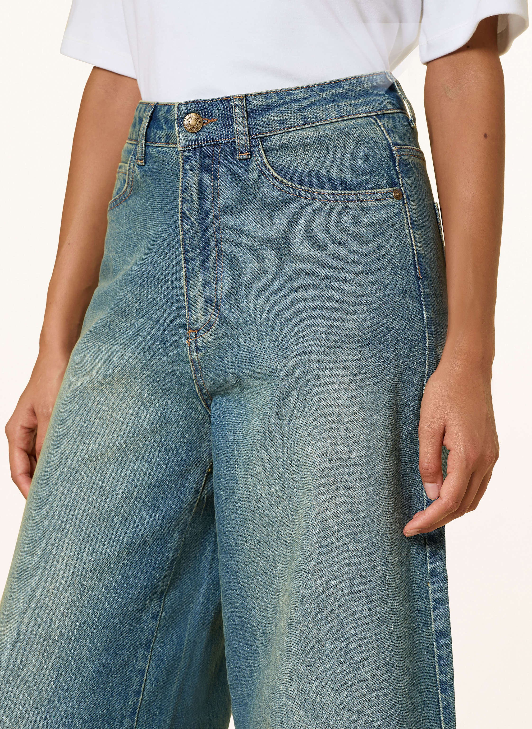 Thumbnail - More & More Jeans-Culotte blau
