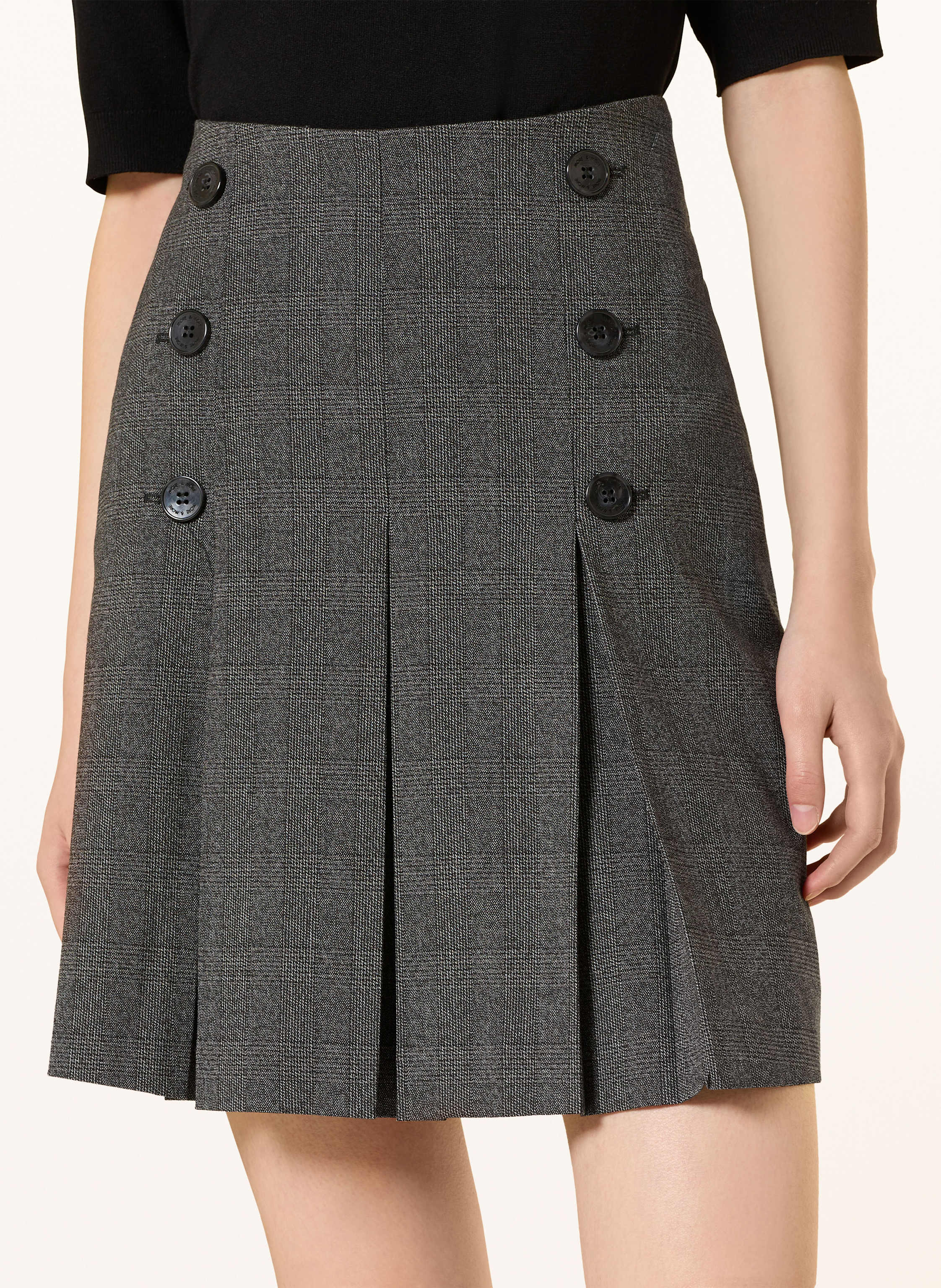 Thumbnail - More & More Faltenrock grau