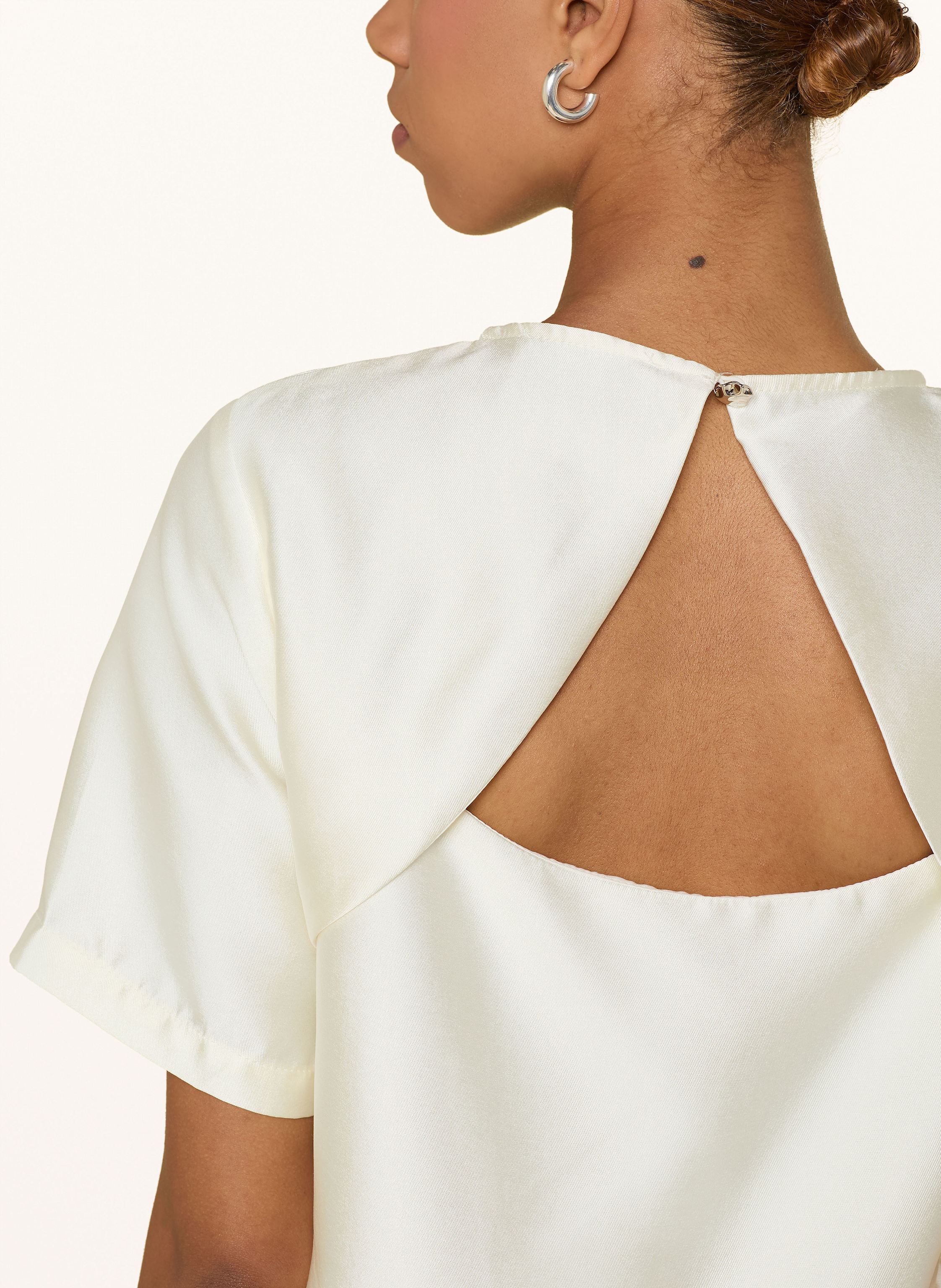 Thumbnail - Neo Noir Blusenshirt Alva Aus Satin Mit Volants weiss