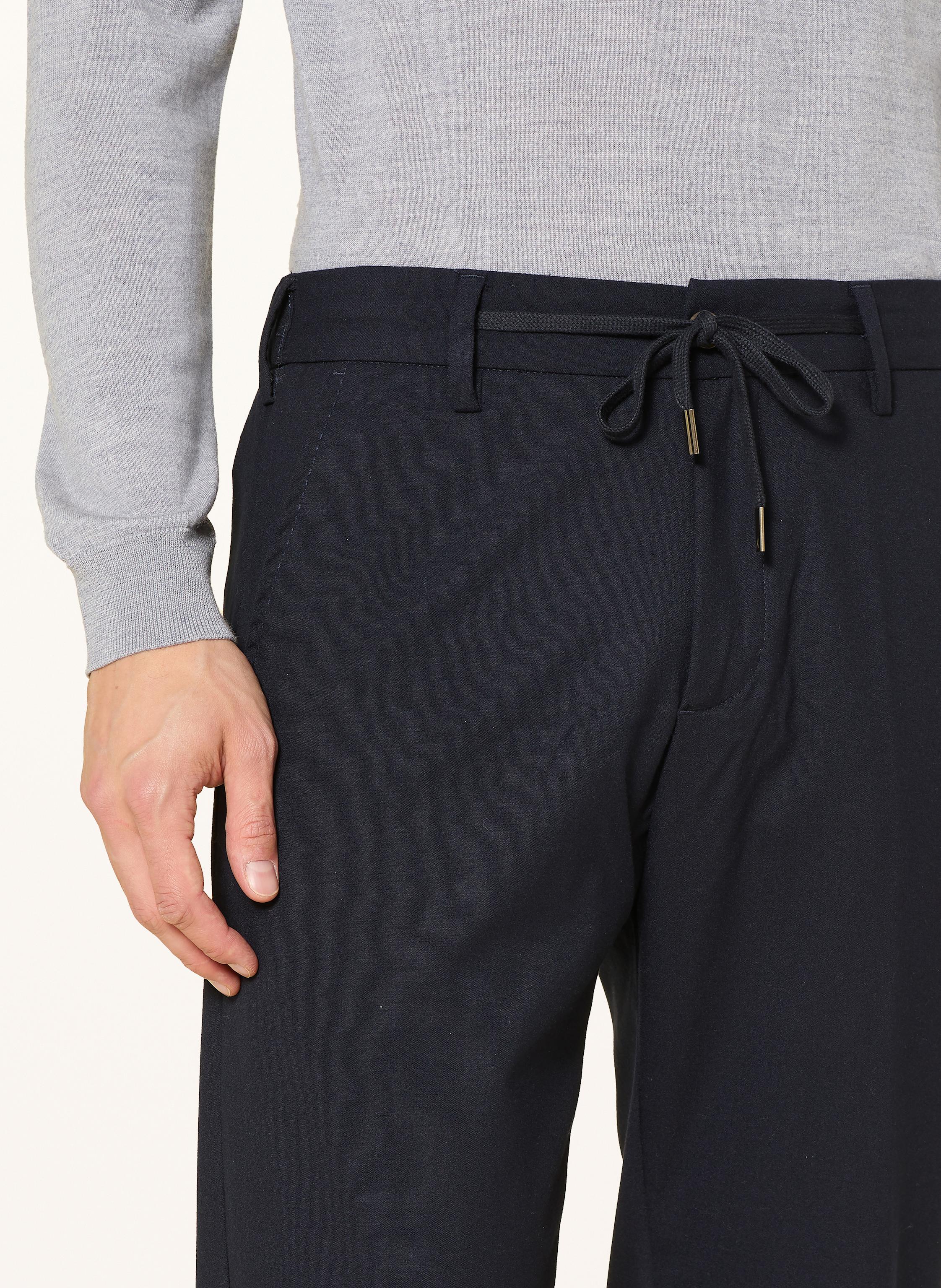 Thumbnail - Myths Flanellhose Im Jogging-Stil Extra Slim Fit blau