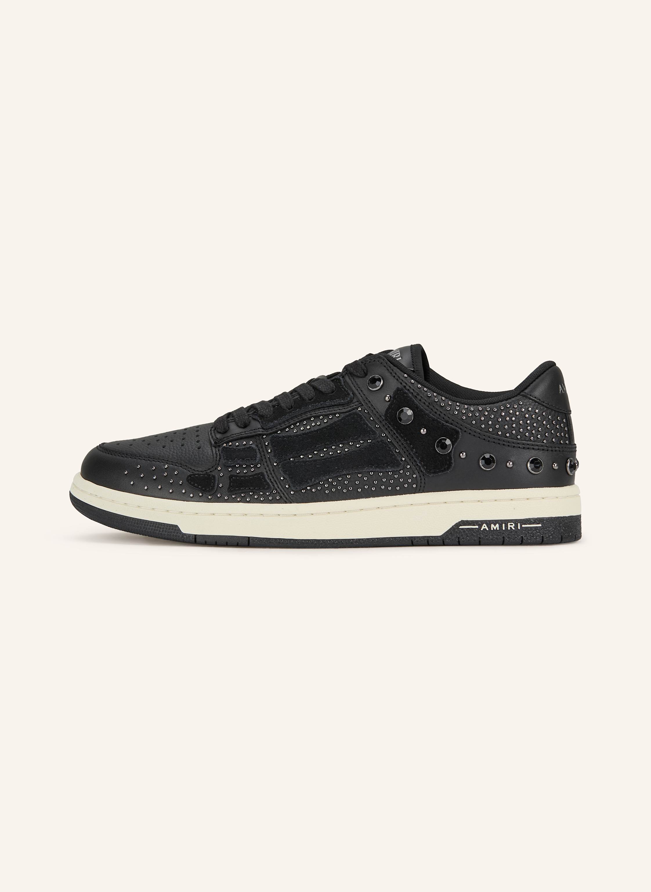 Thumbnail - Amiri Sneaker Skel Top Low Mit Nieten Und Schmucksteinen schwarz