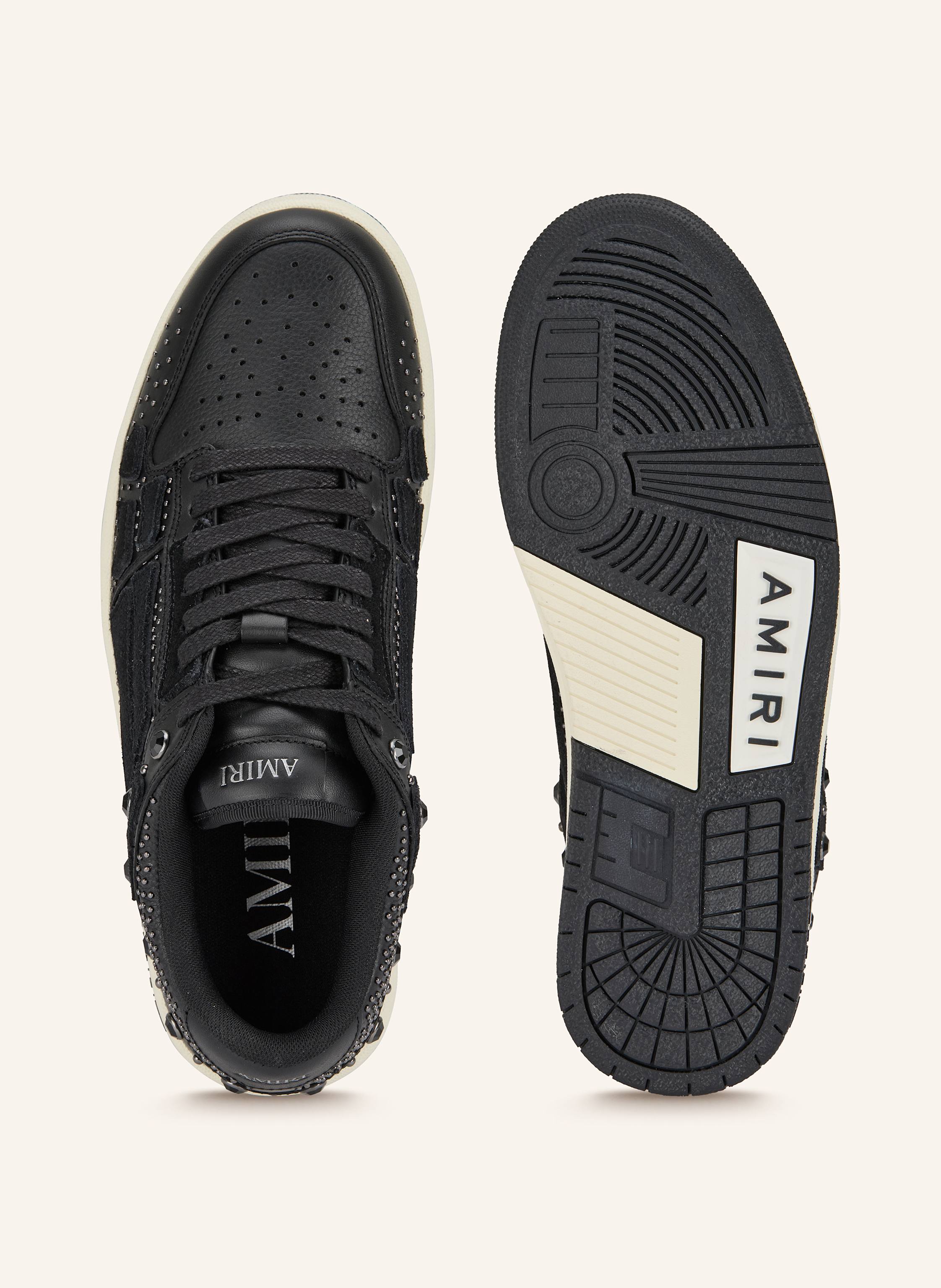 Thumbnail - Amiri Sneaker Skel Top Low Mit Nieten Und Schmucksteinen schwarz
