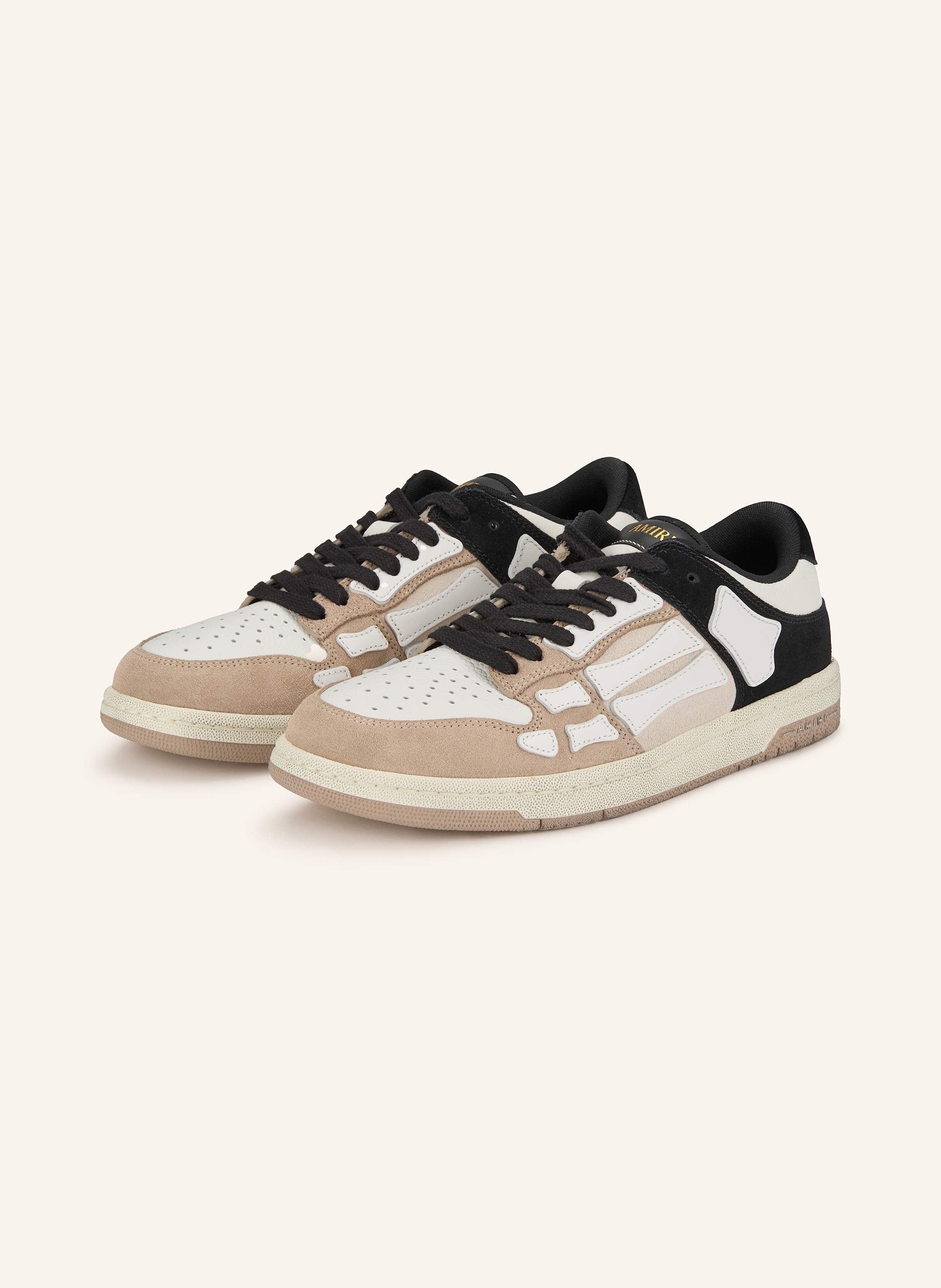 Amiri Amiri Sneaker Skel Top Low schwarz in WEISS / CREME