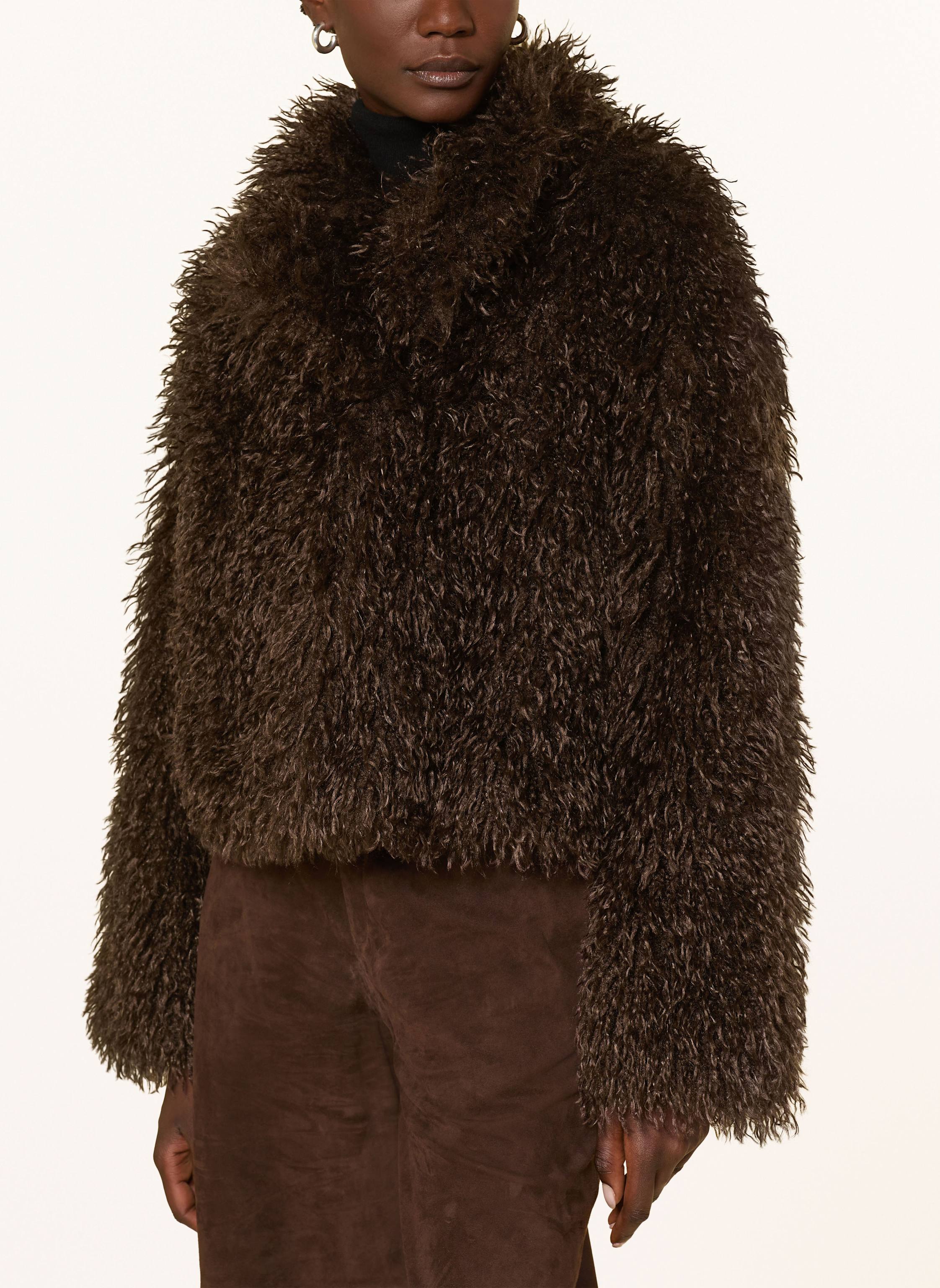 Thumbnail - Studio Ar Kunstfell-Jacke Millie braun