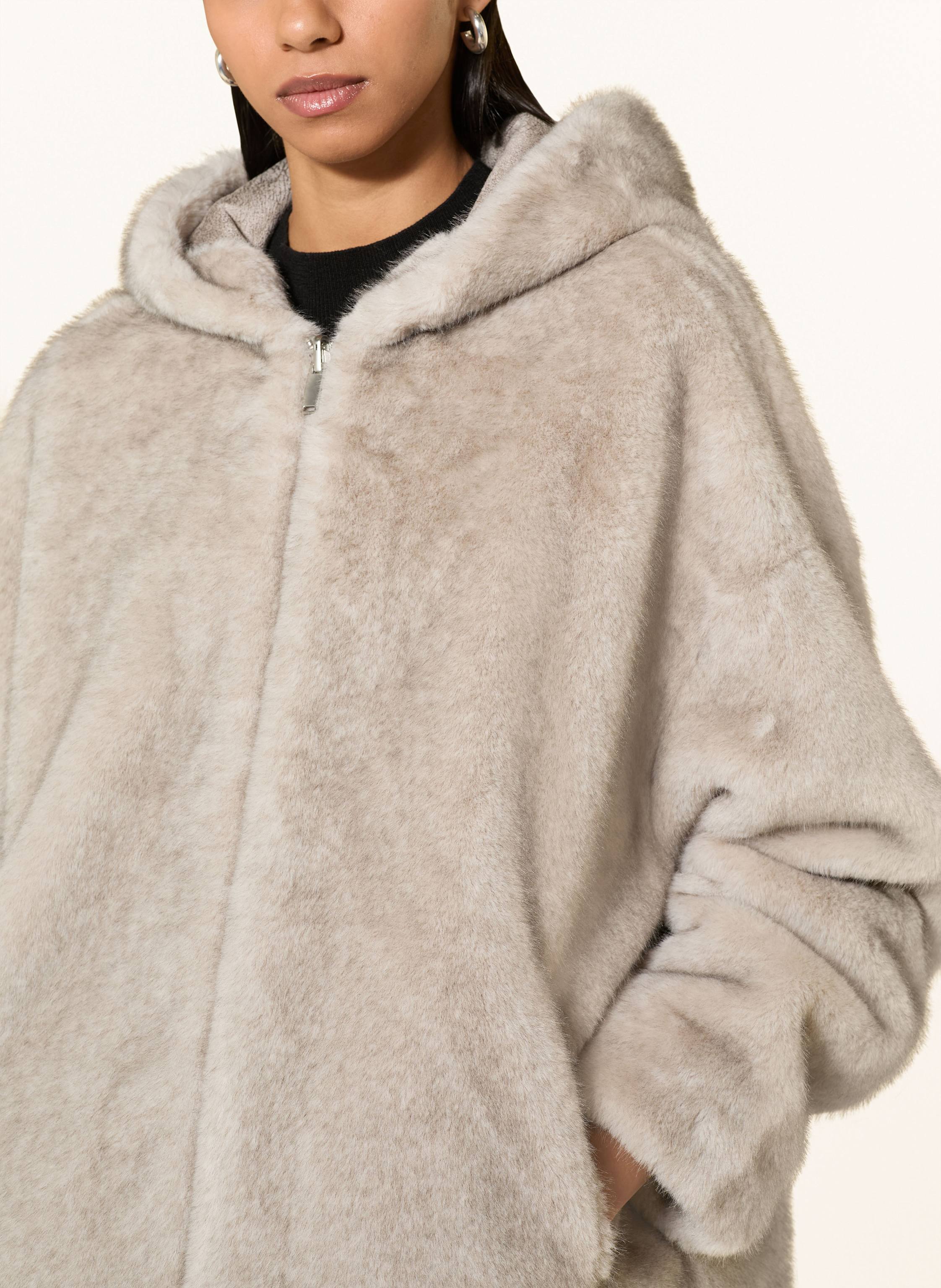 Thumbnail - Studio Ar Kunstfell-Jacke Ruby beige