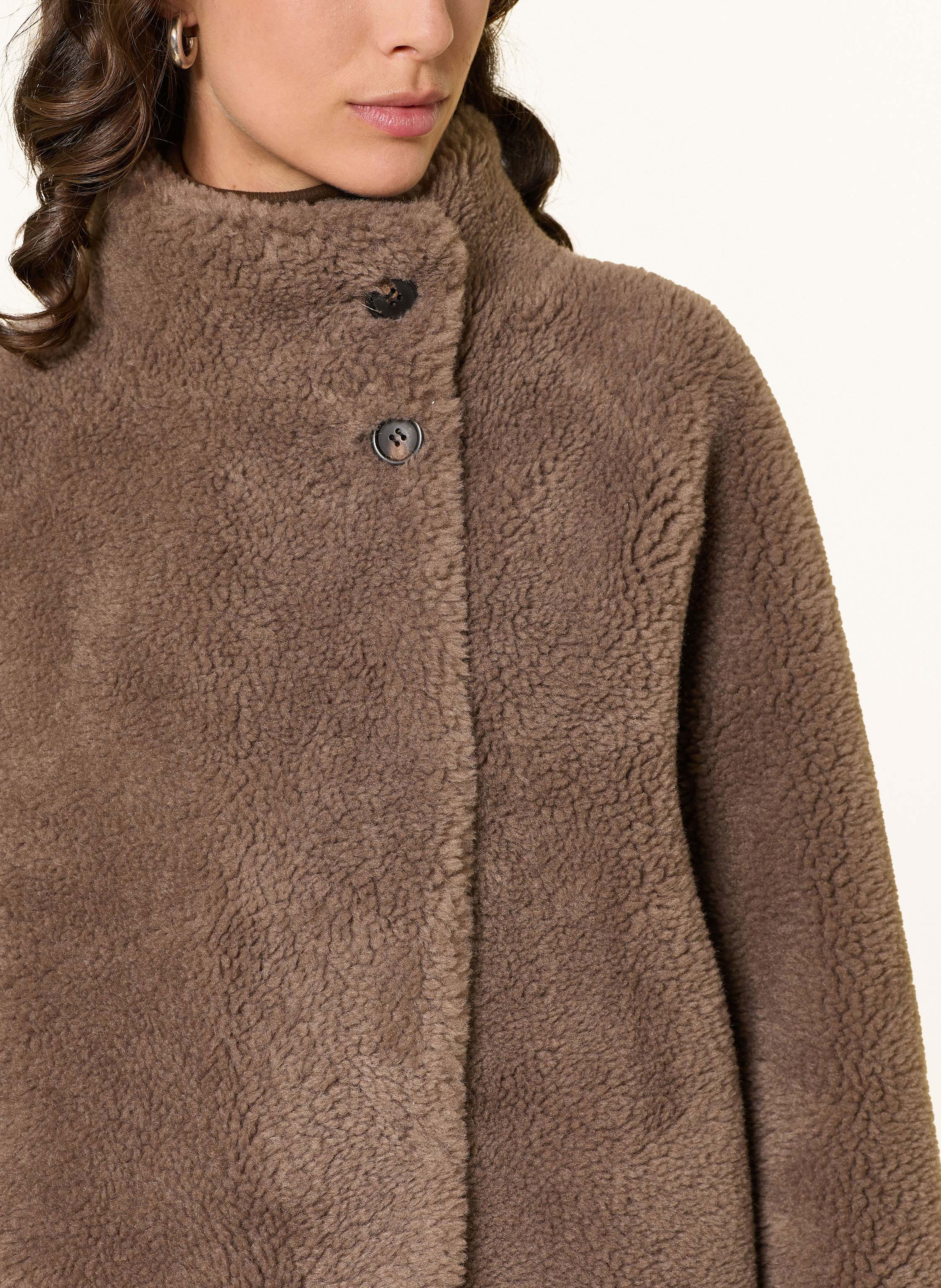 Thumbnail - Studio Ar Teddyfell-Jacke Mallow Zum Wenden grau