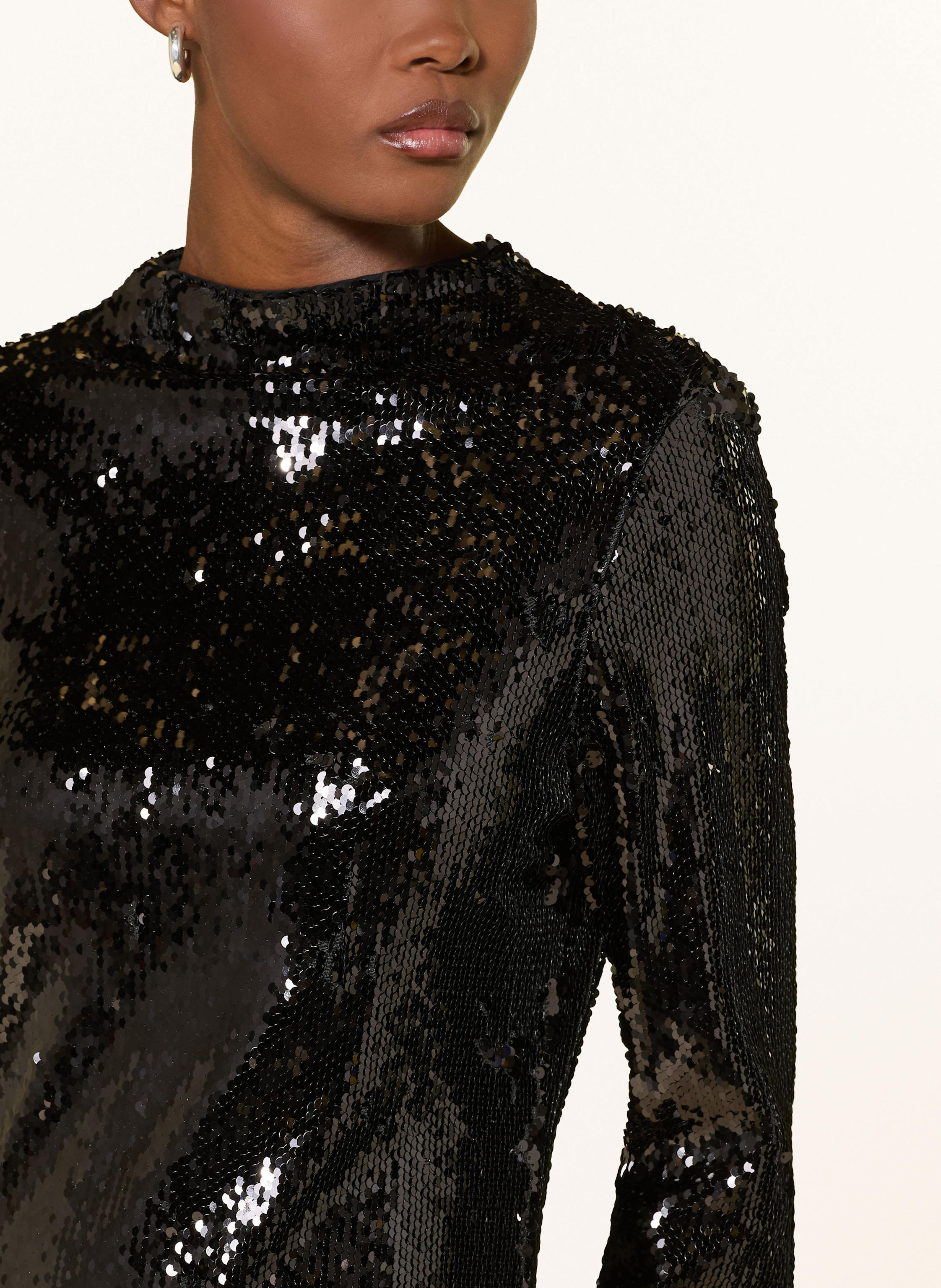 Thumbnail - Mrs & Hugs Kleid Mit Pailletten schwarz