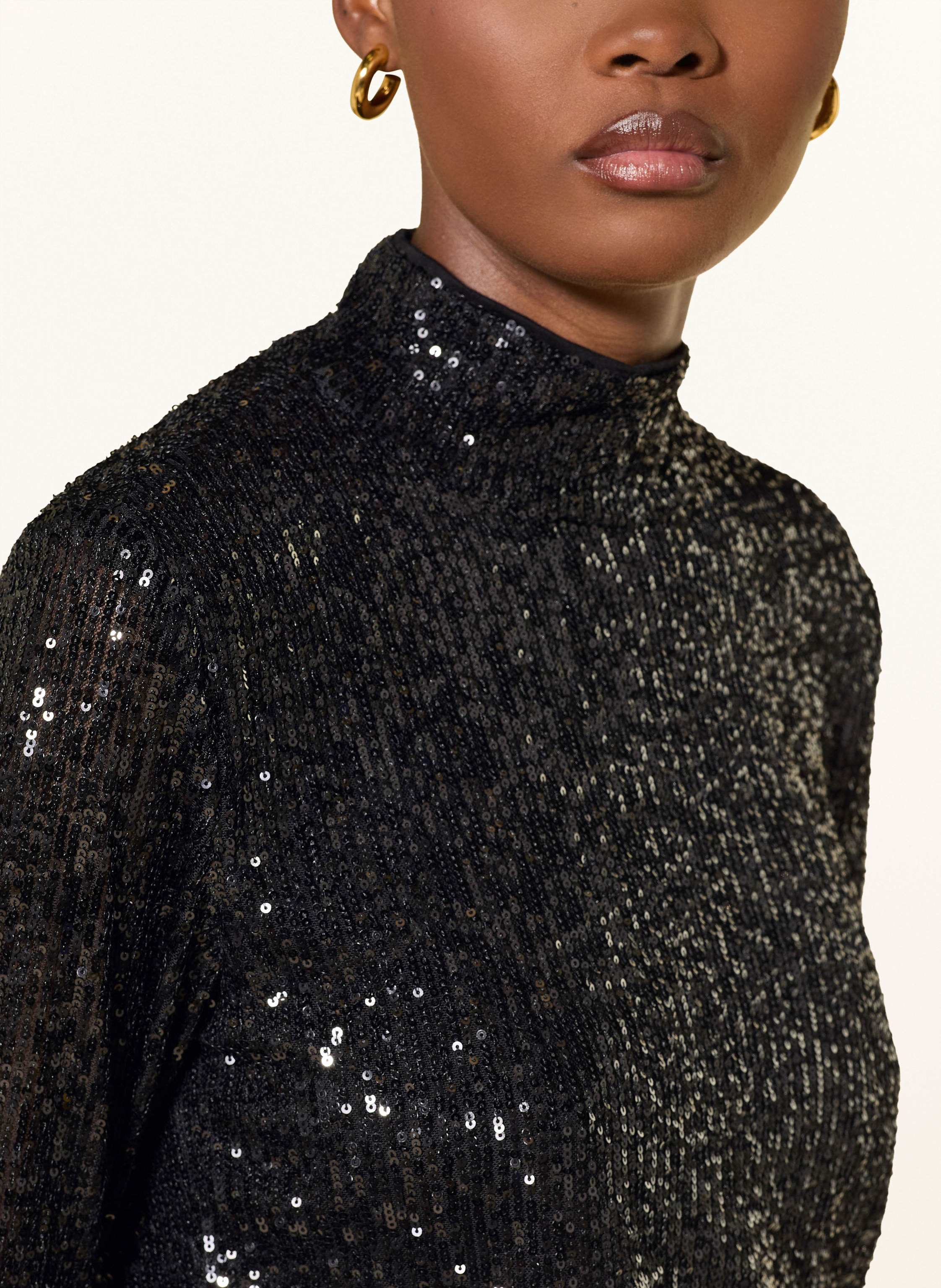 Thumbnail - Mrs & Hugs Longsleeve Mit Pailletten schwarz