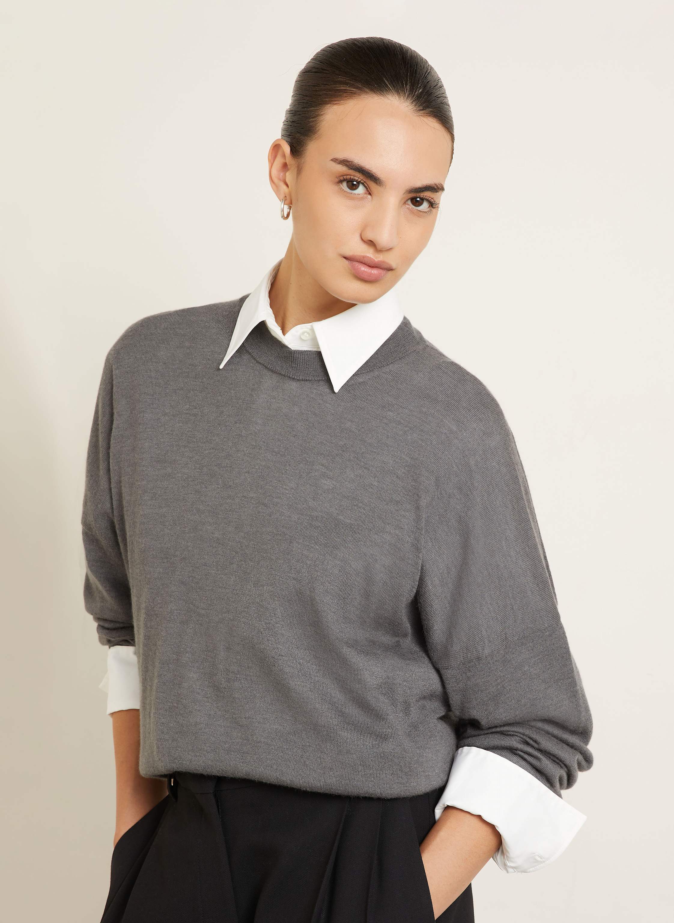Thumbnail - Iris Von Arnim Oversized-Pullover Lise Aus Cashmere grau