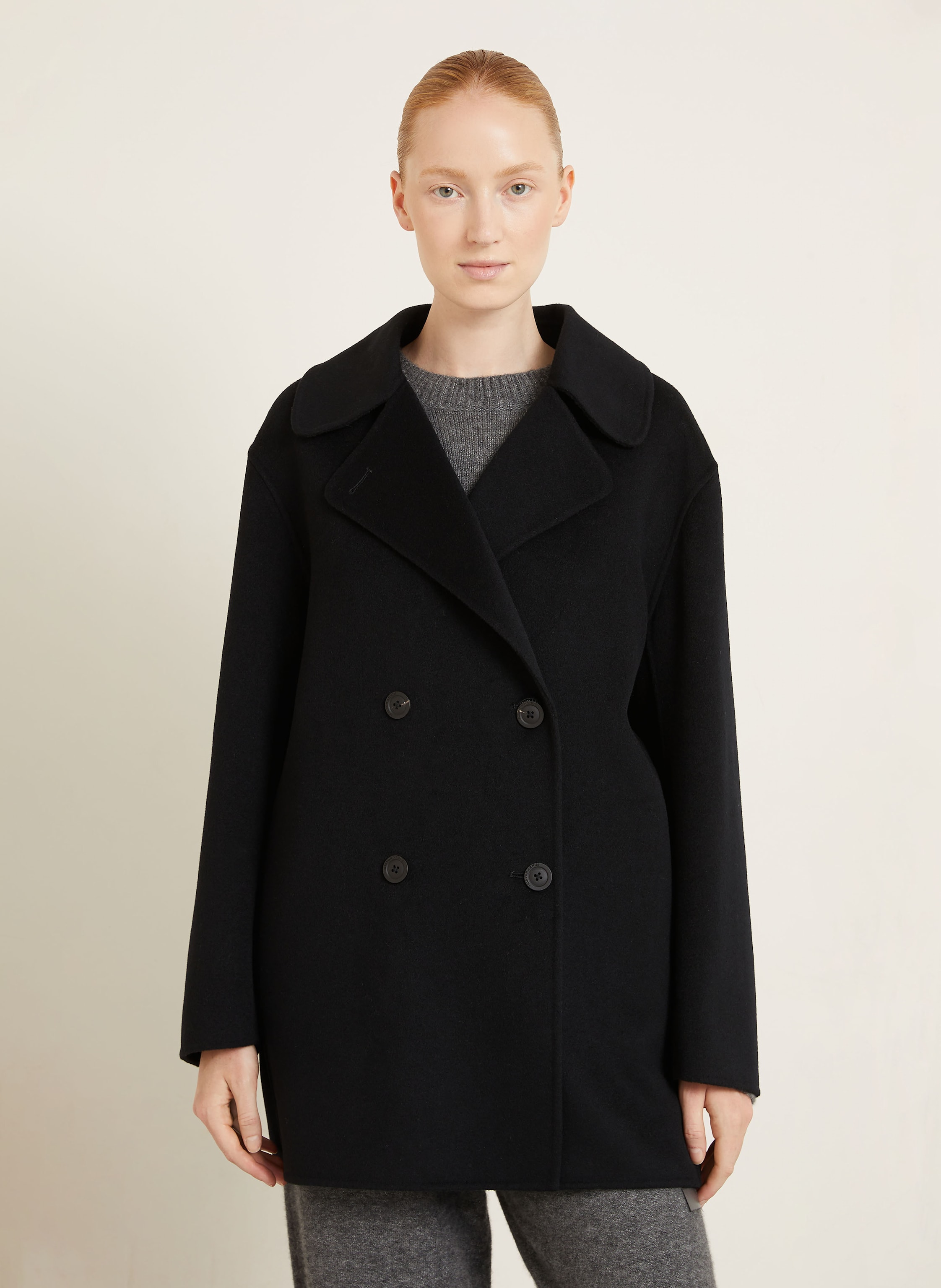 Thumbnail - Iris Von Arnim Mantel Dagny Mit Cashmere schwarz