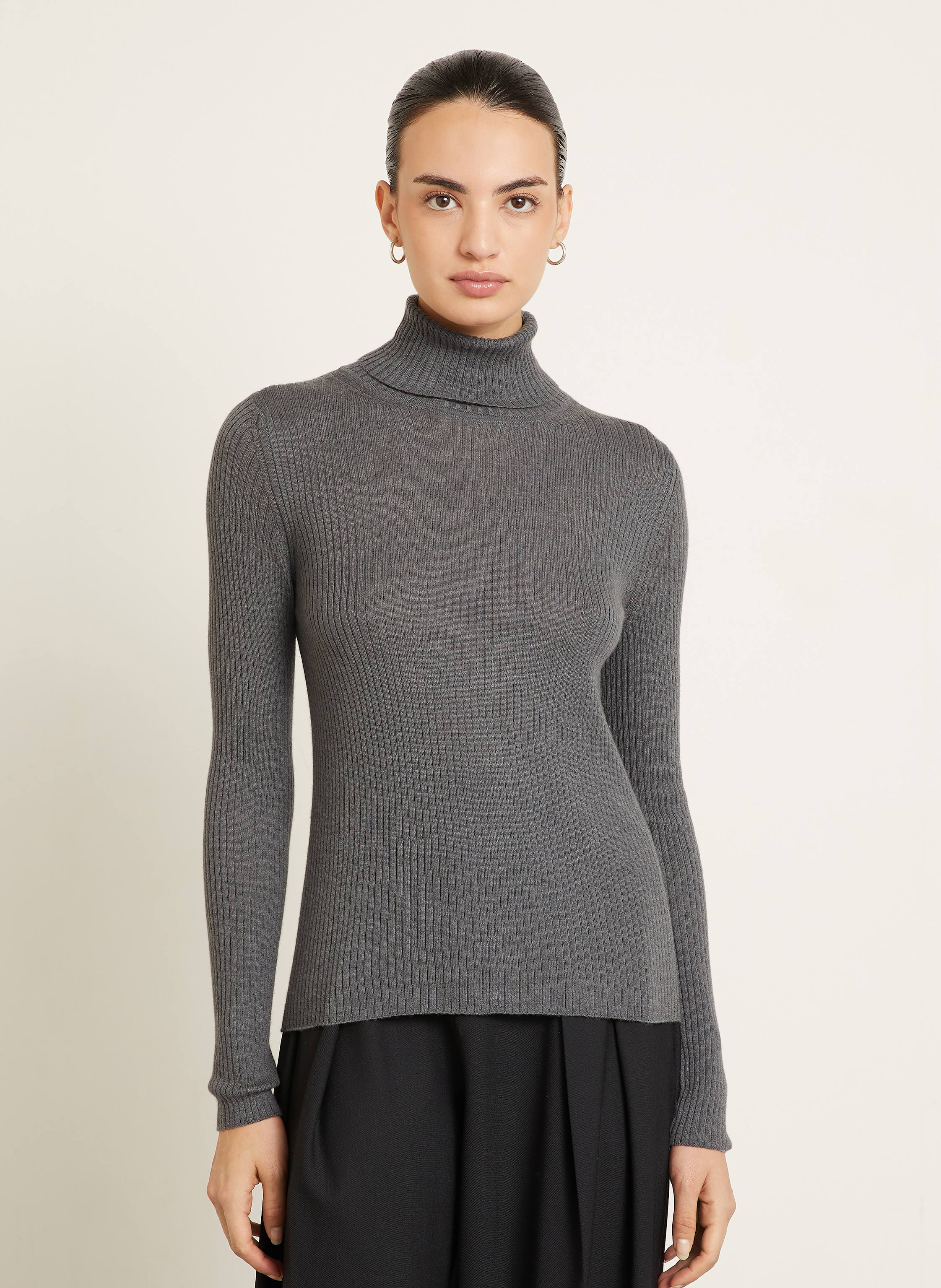 Thumbnail - Iris Von Arnim Rollkragenpullover Lawa Aus Cashmere grau