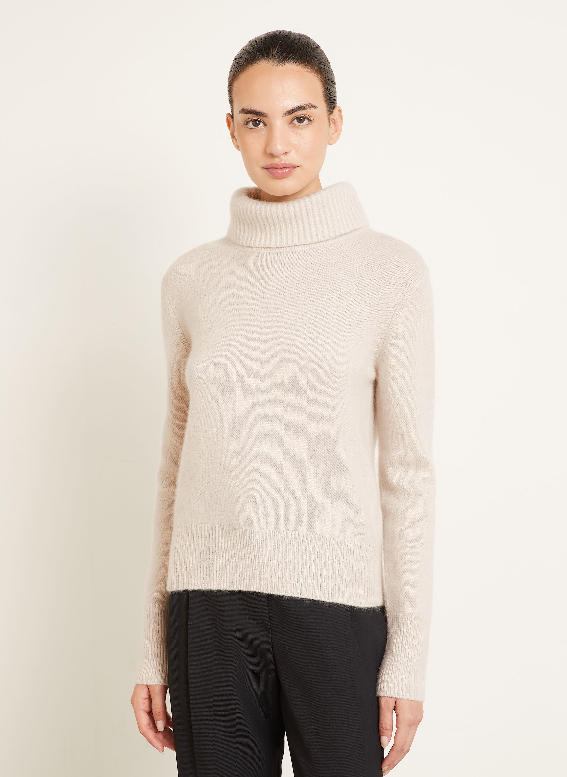 Thumbnail - Iris Von Arnim Rollkragenpullover Berit Aus Cashmere beige