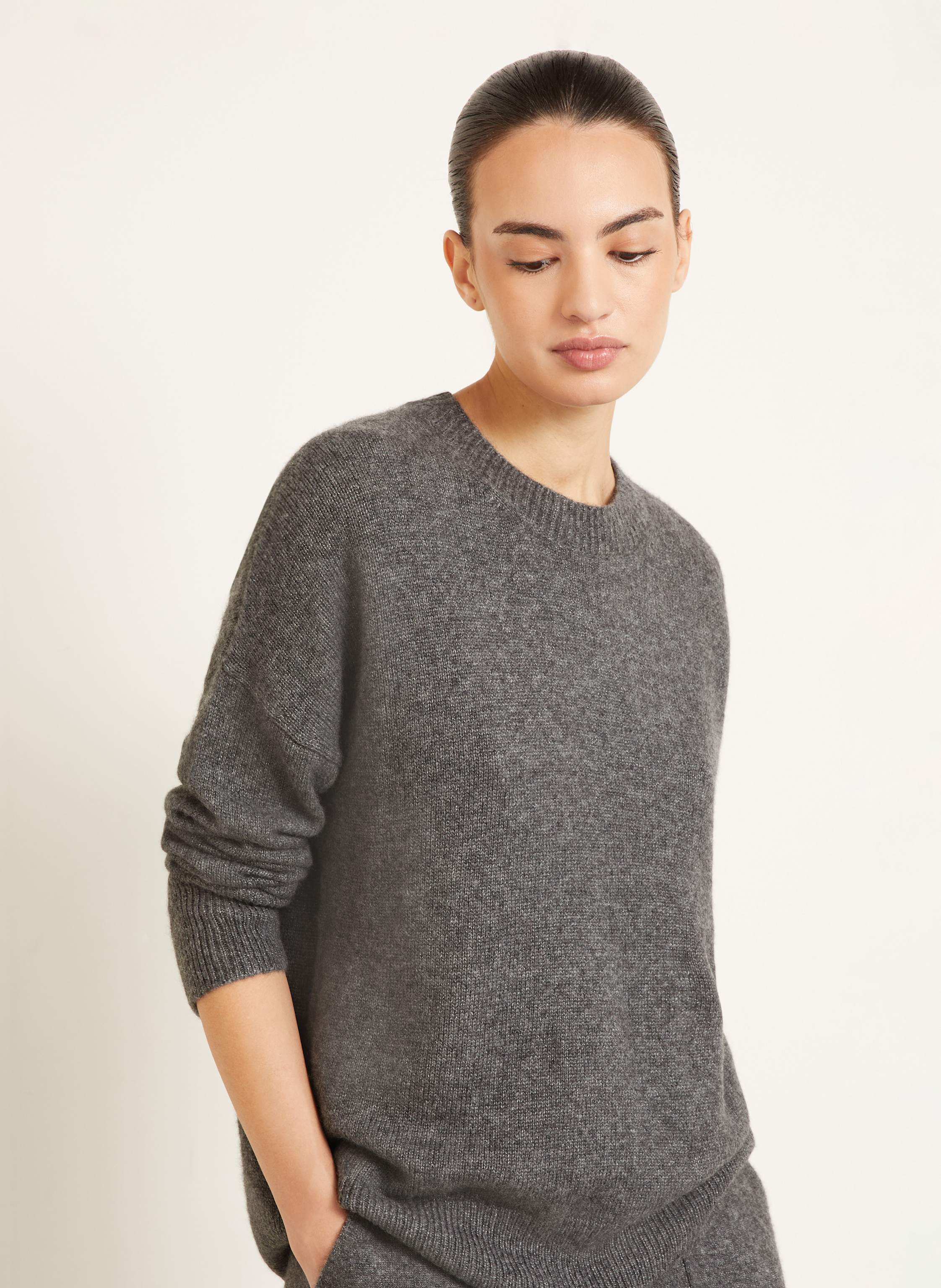 Thumbnail - Iris Von Arnim Oversized-Pullover Blenda Aus Cashmere grau