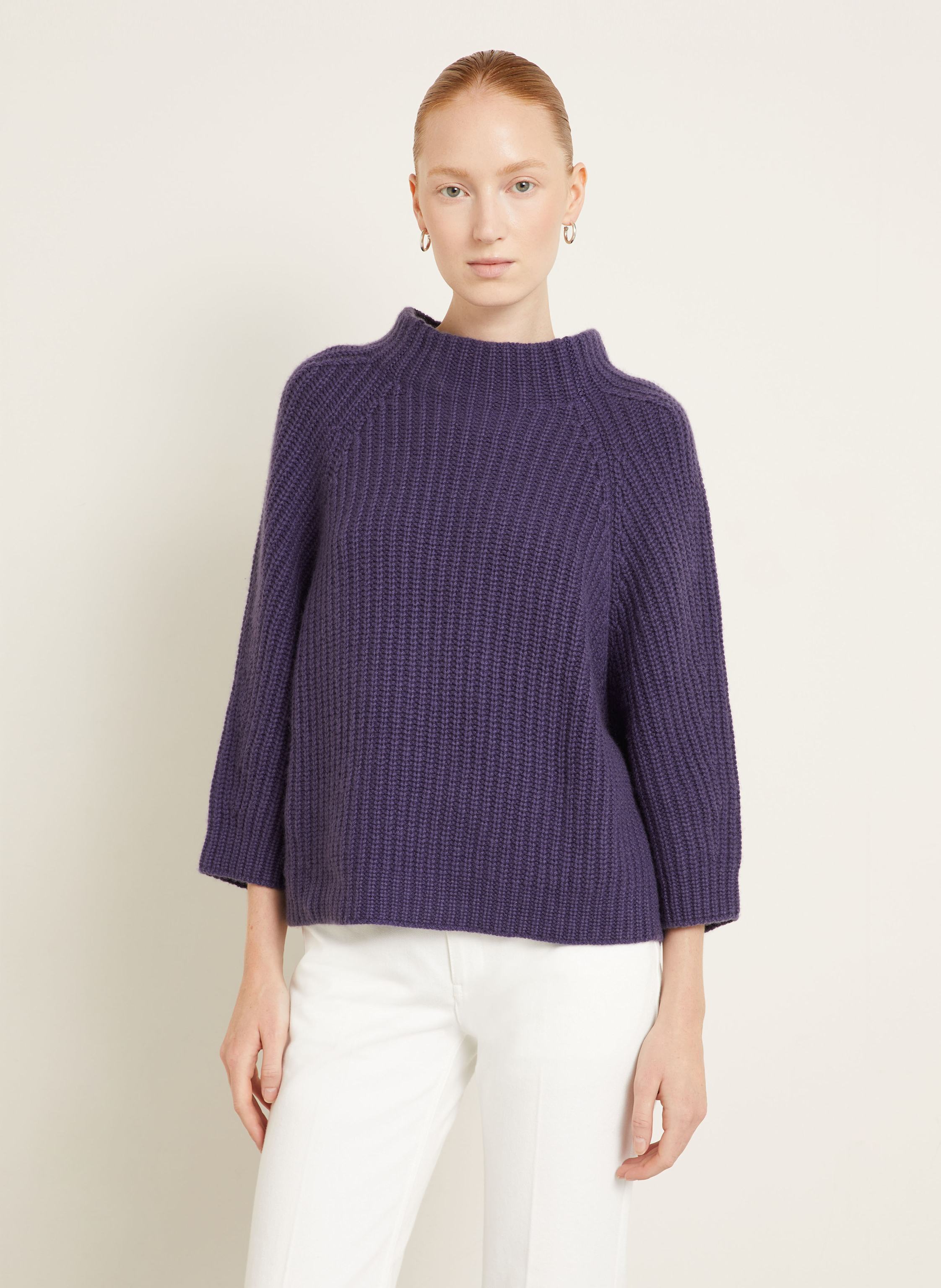 Thumbnail - Iris Von Arnim Cashmere-Pullover Fallou lila