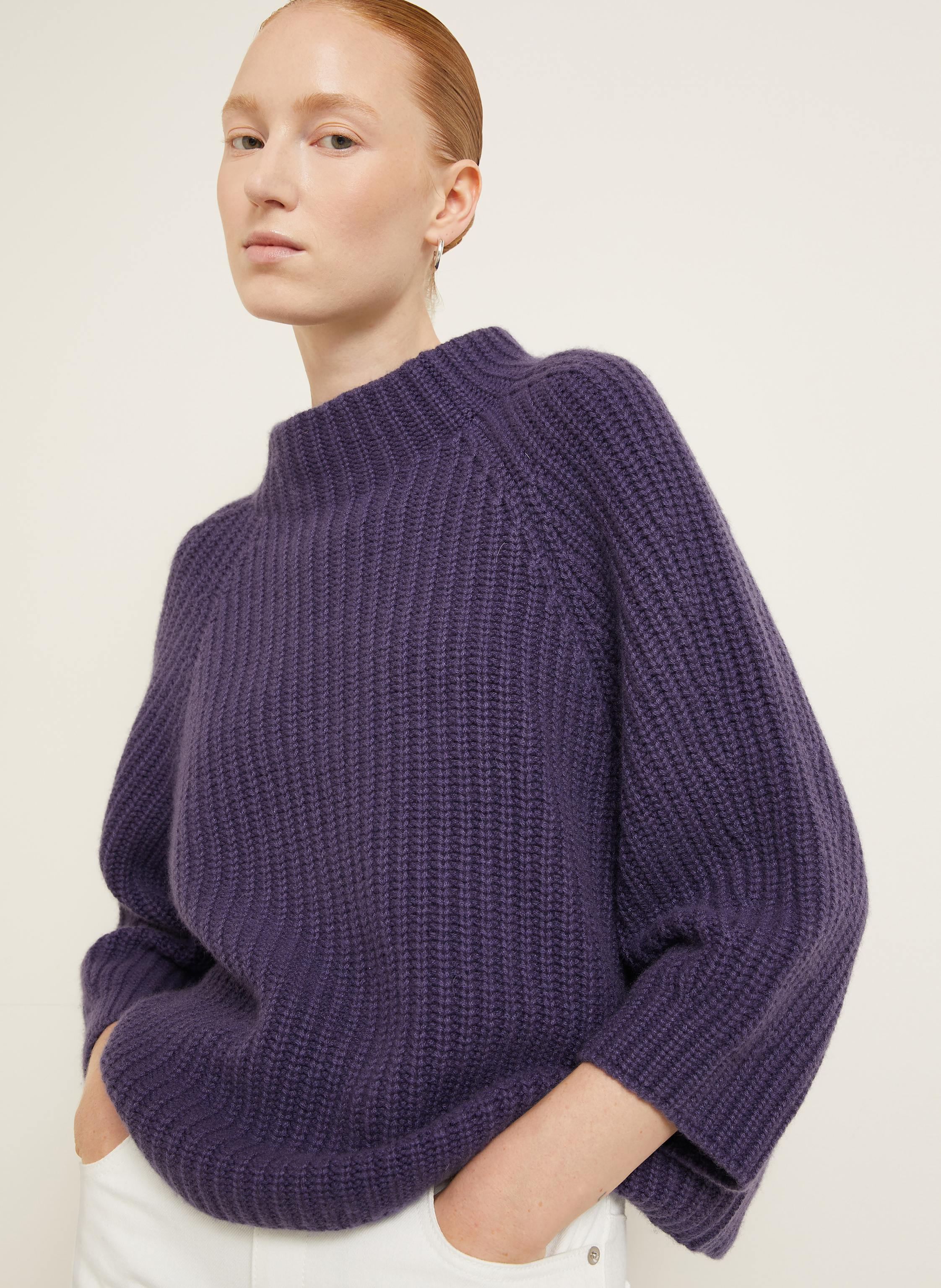 Thumbnail - Iris Von Arnim Cashmere-Pullover Fallou lila