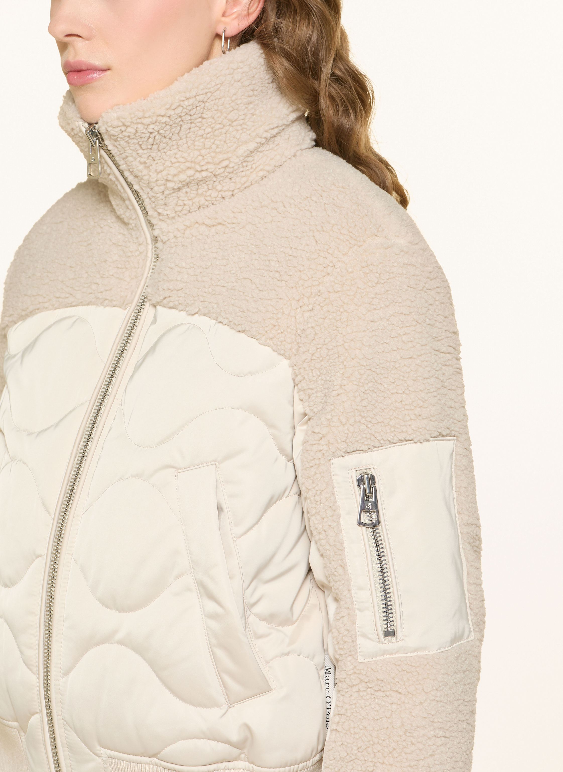 Thumbnail - Marc O'polo Daunenjacke Im Materialmix beige