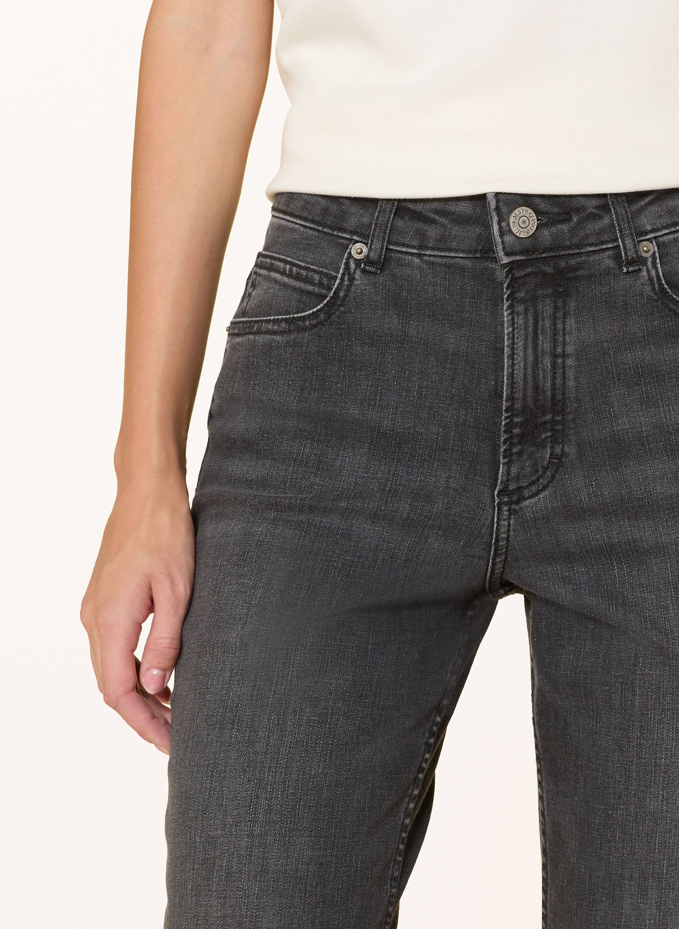 Thumbnail - Marc O'polo Flared Jeans grau