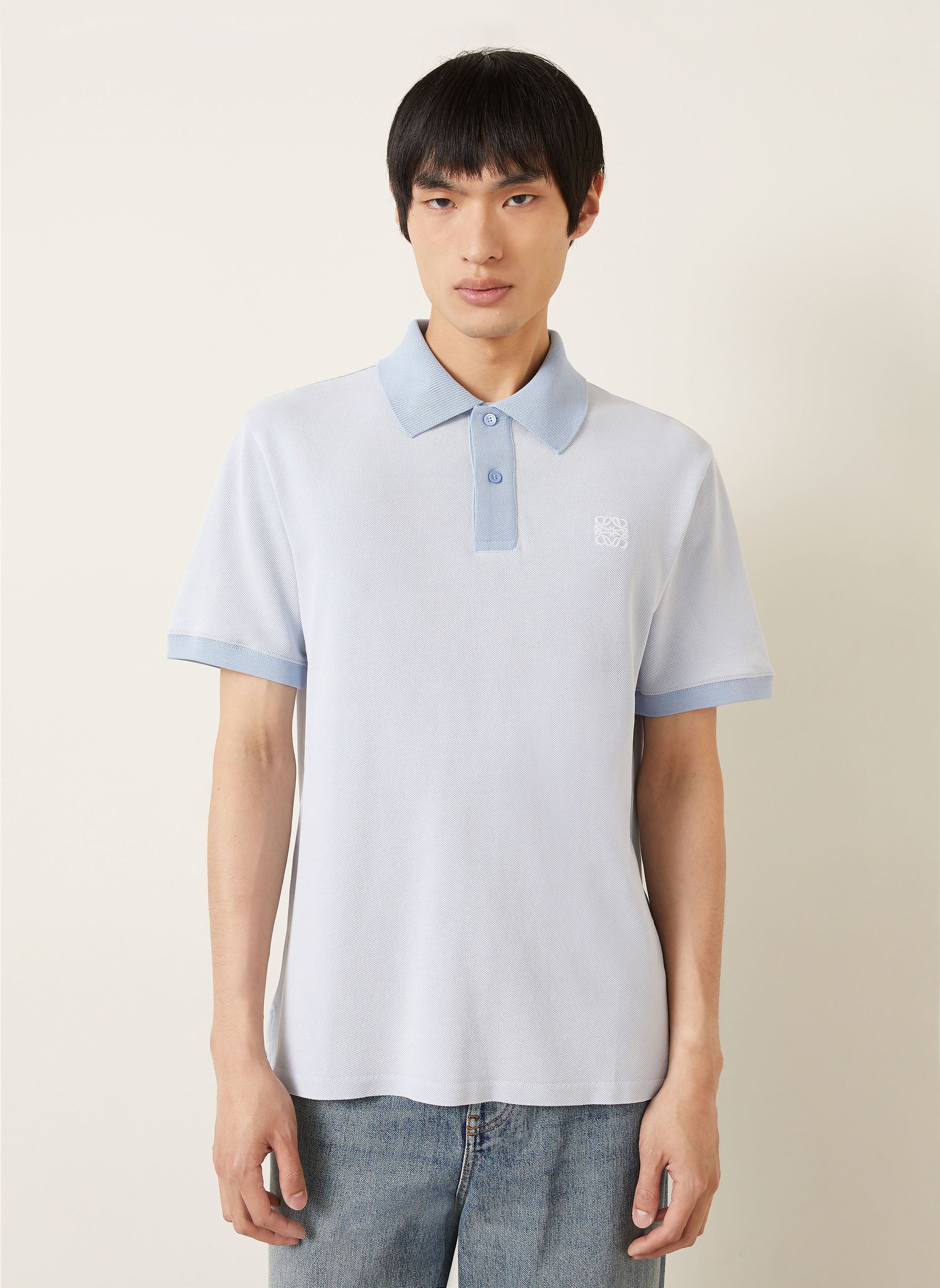 Thumbnail - Loewe Piqué-Poloshirt blau