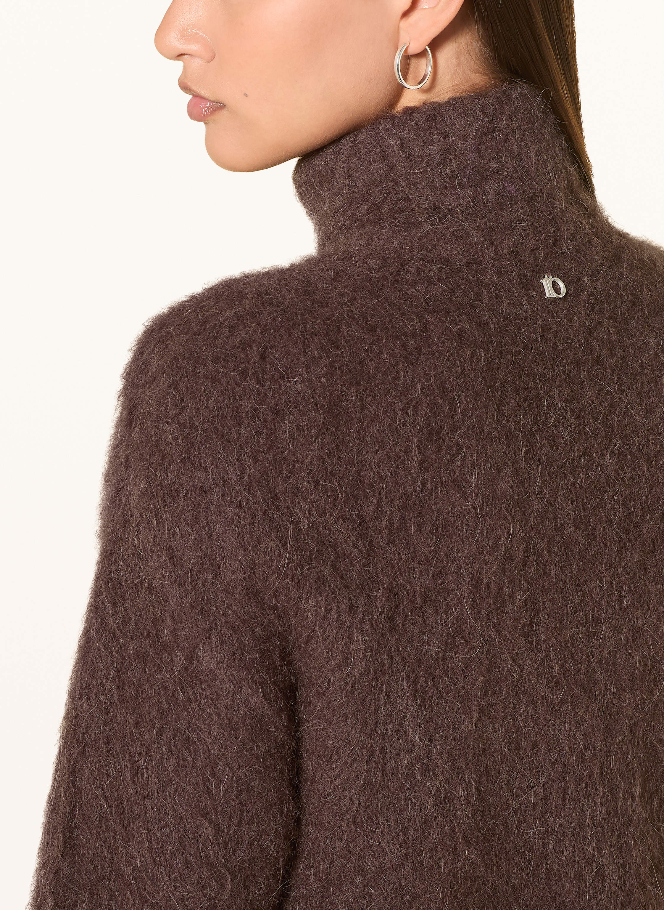 Thumbnail - 10days Rollkragenpullover Mit Alpaka rot