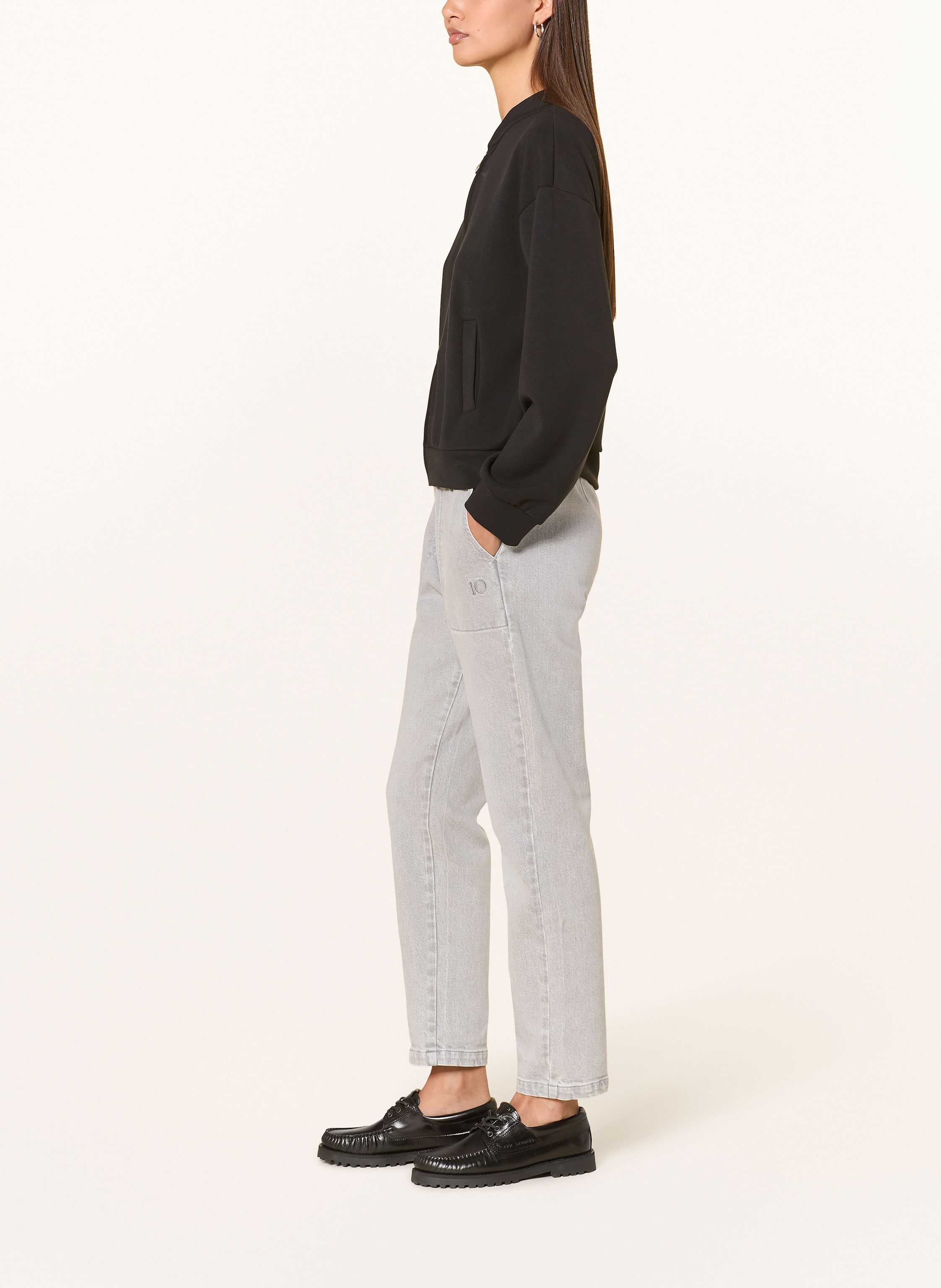 Thumbnail - 10days Cropped-Jeans grau