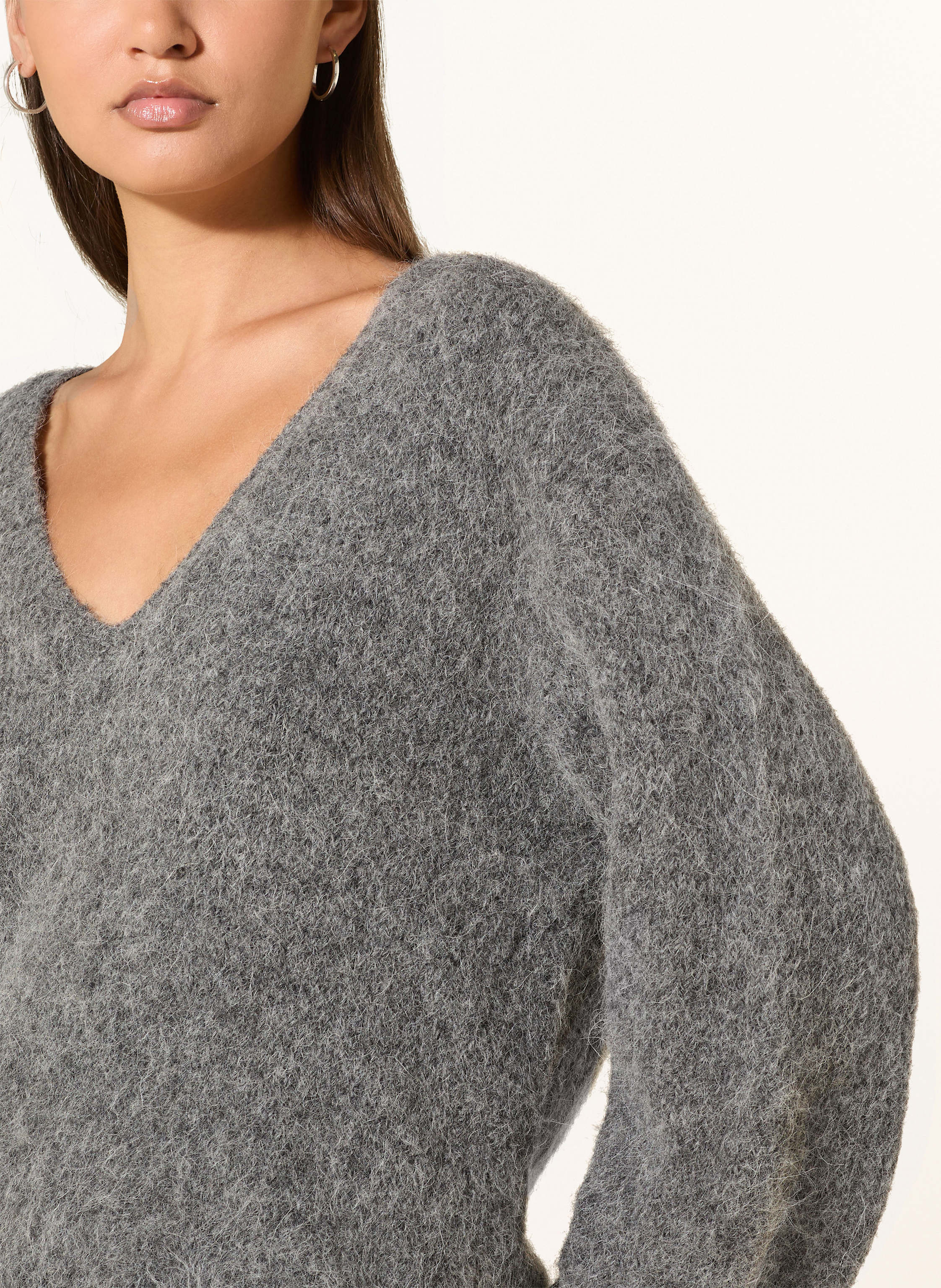 Thumbnail - 10days Pullover Mit Alpaka grau