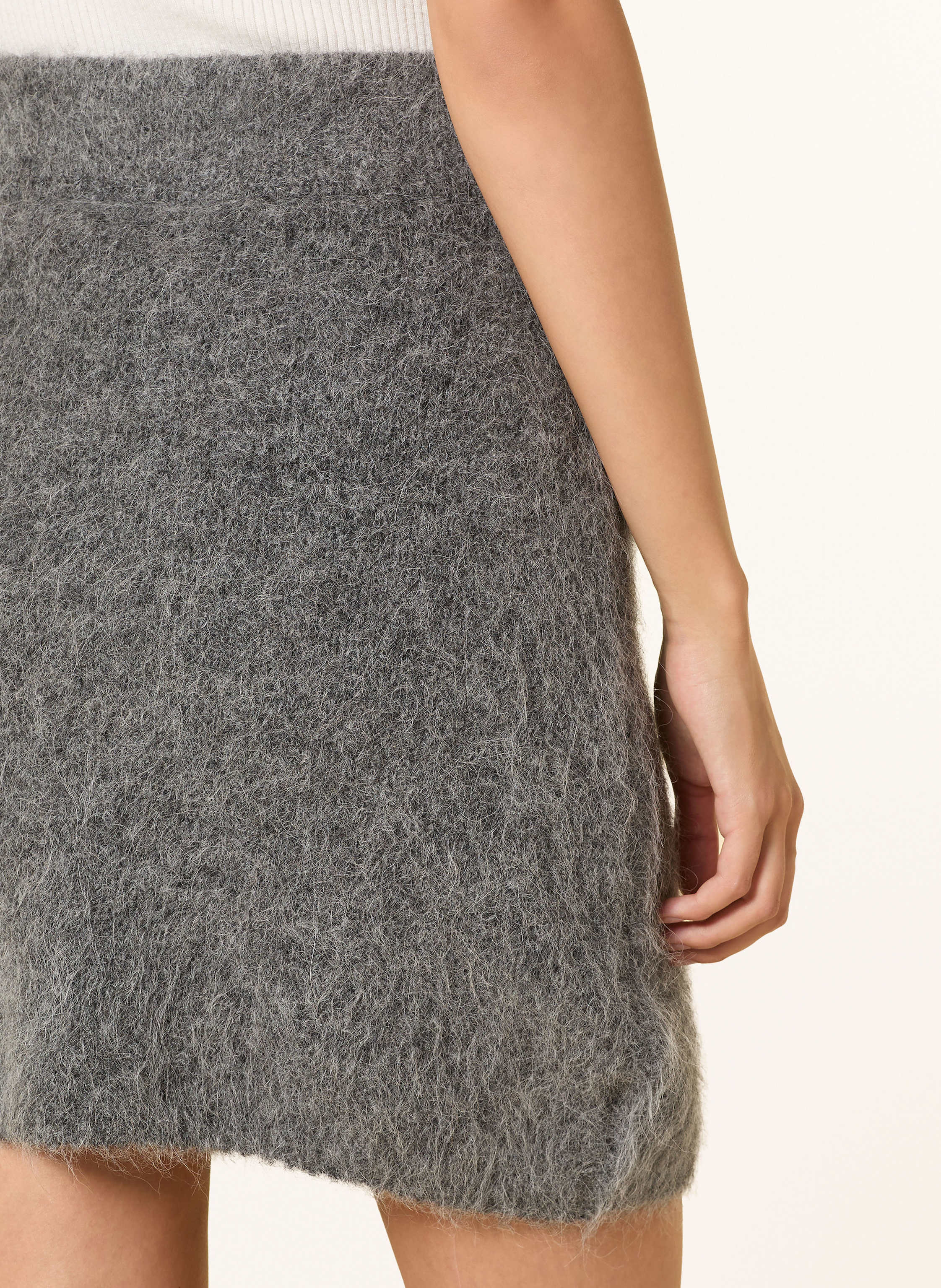 Thumbnail - 10days Strickrock Mit Alpaka grau